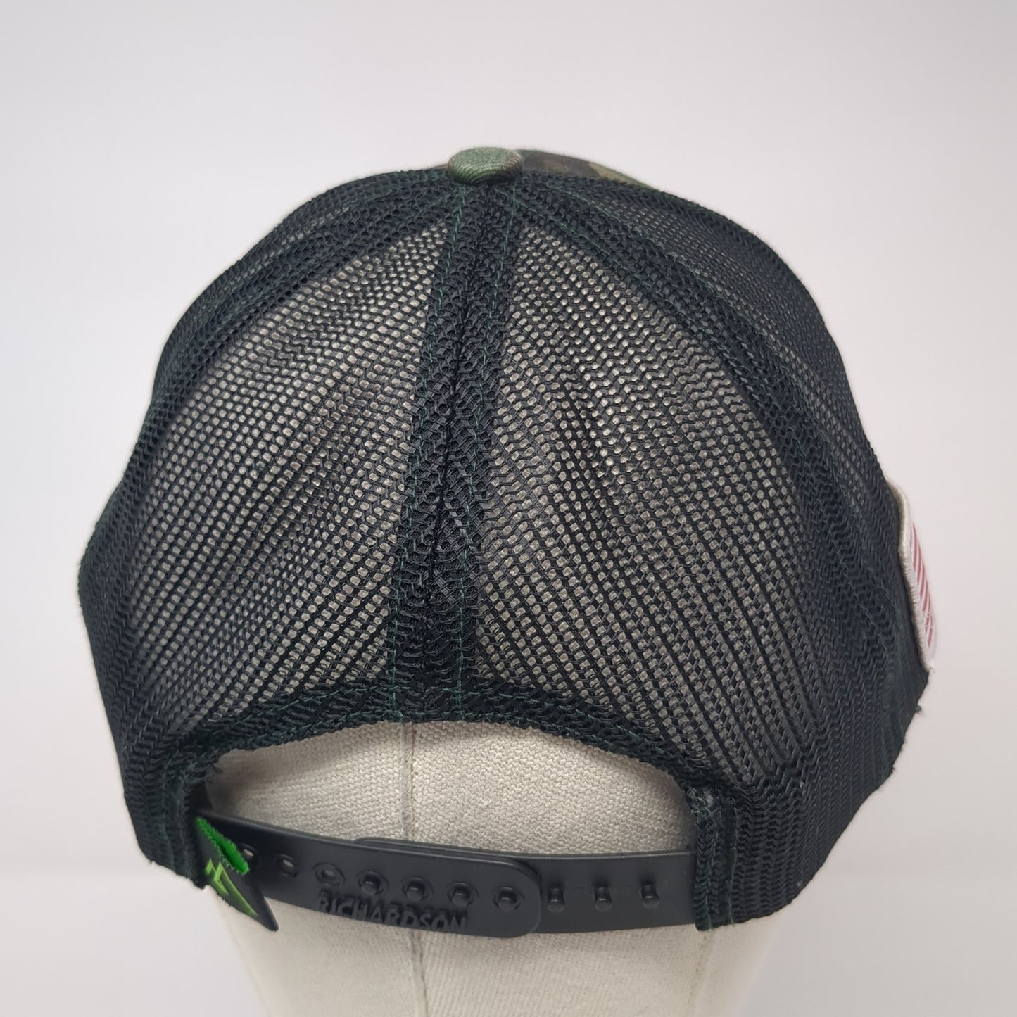 Richardson Snapback Trucker Hat Multicolor One Size Adjustable Mesh Back Camo