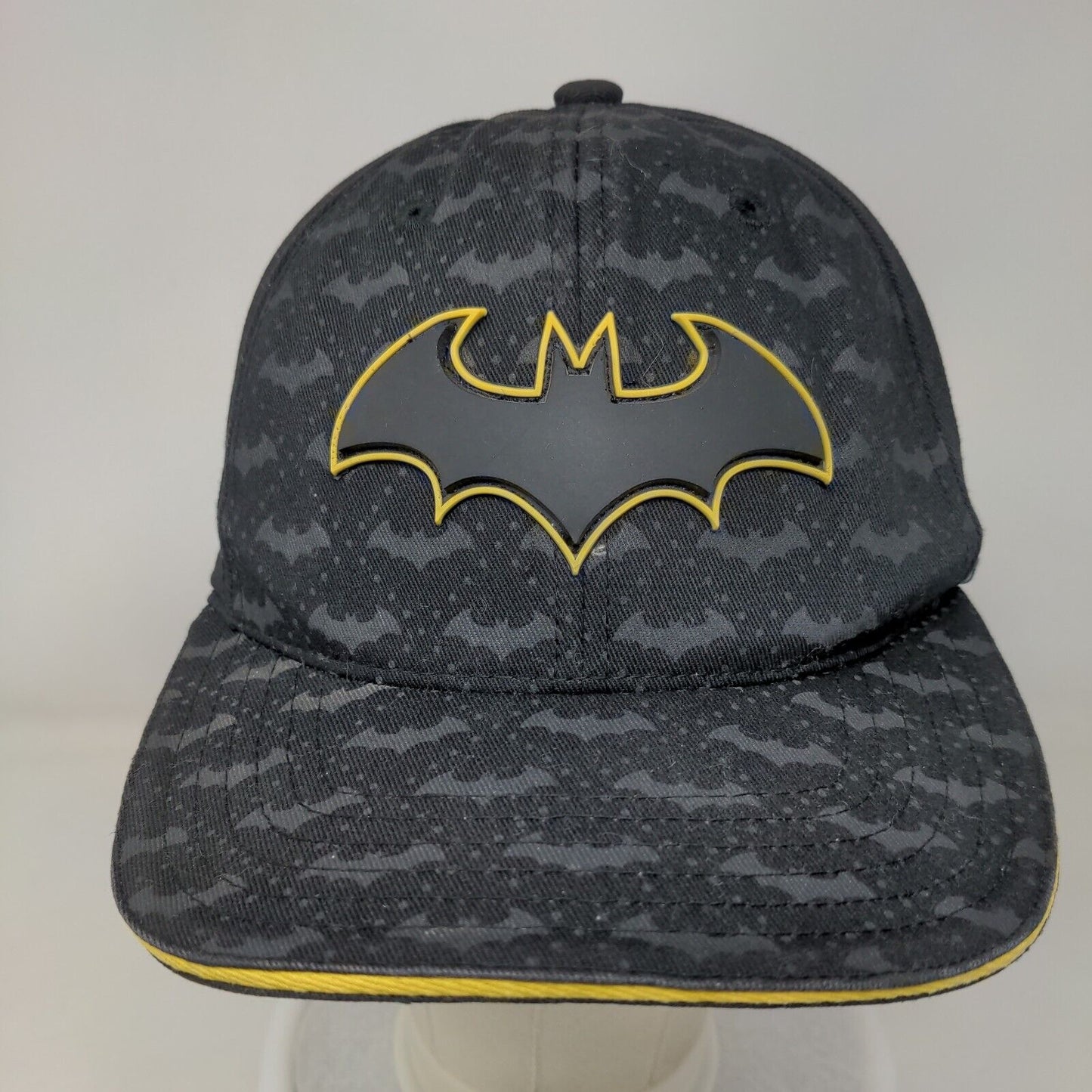 Batman 80 Years Snapback Hat Black One Size Adjustable Vent Holes