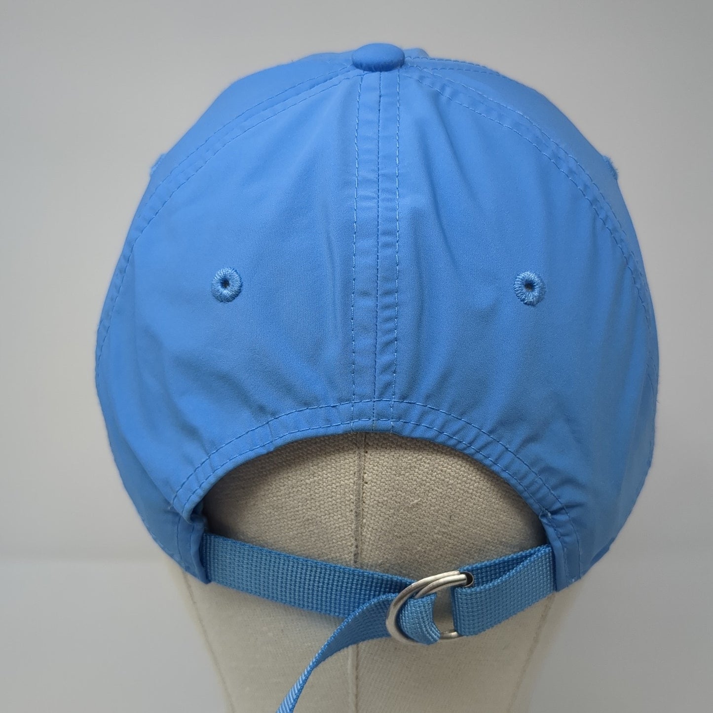 A New Day Strapback Hat Blue One Size Adjustable Solid 6 Panel Blank