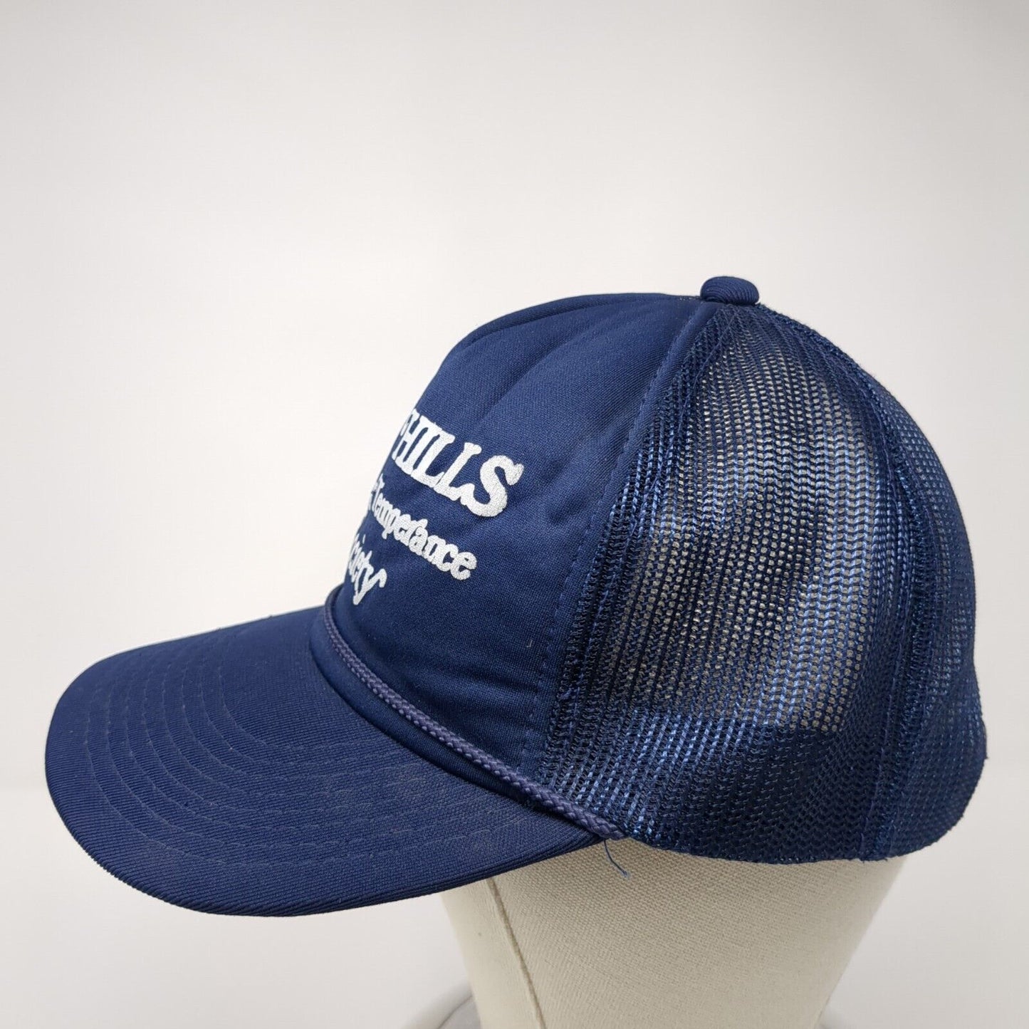 Bald Hills Marching Temperance Society Rope Trucker Hat Blue One Size