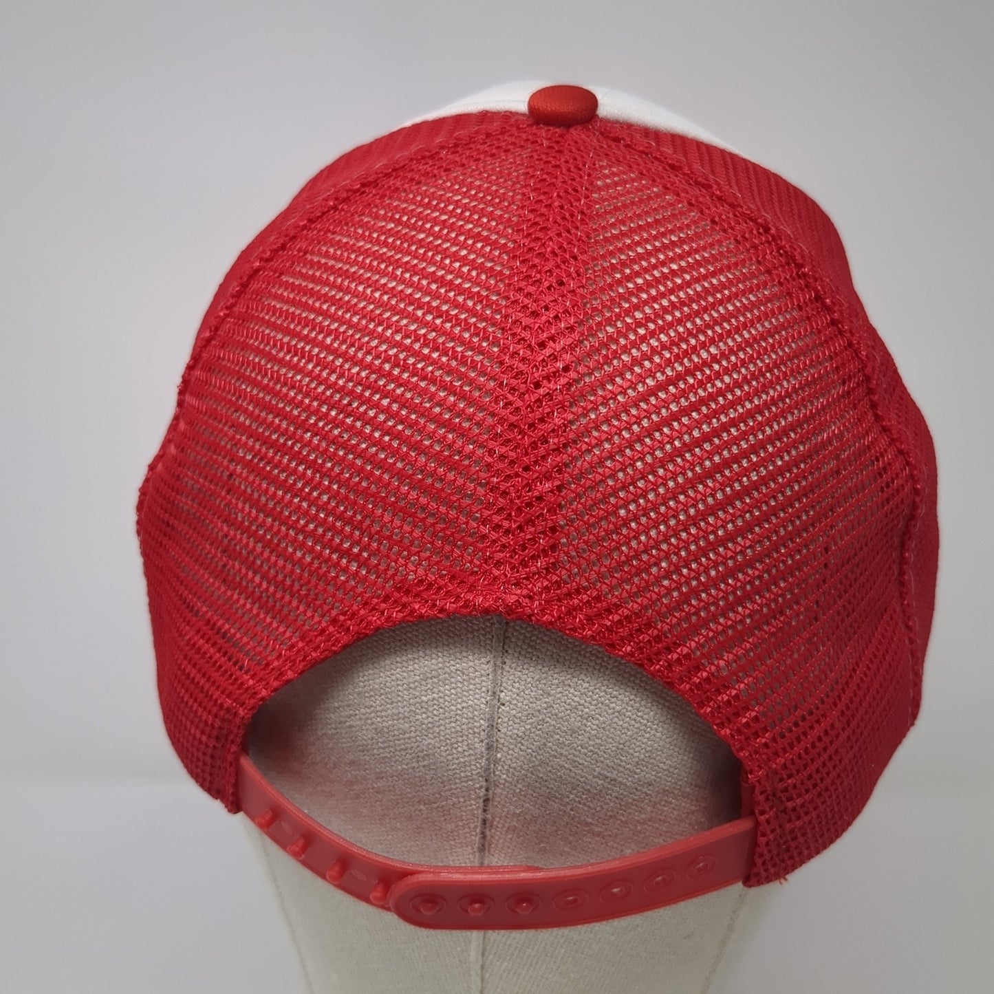 B-A-D Repair Snapback Rope Trucker Hat Red One Size Mesh Back Speedway