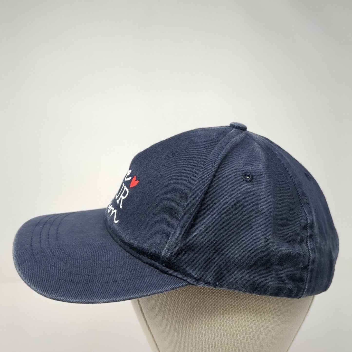 Love Your Melon Slideback Hat Blue One Size Adjustable Embroidered