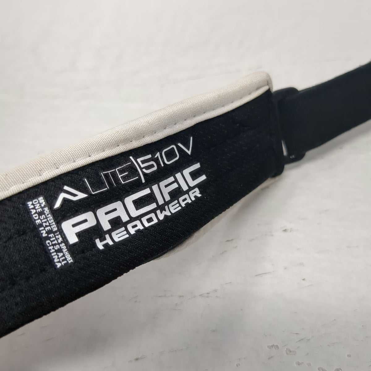 Pacific Headwear Visor Black One Size Performance Athletic Strapback A-Lite Hat