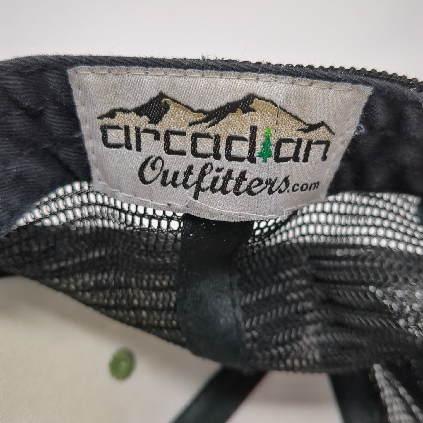 Fishing Leather Patch Idaho Snapback Trucker Hat Green One Size Plaid