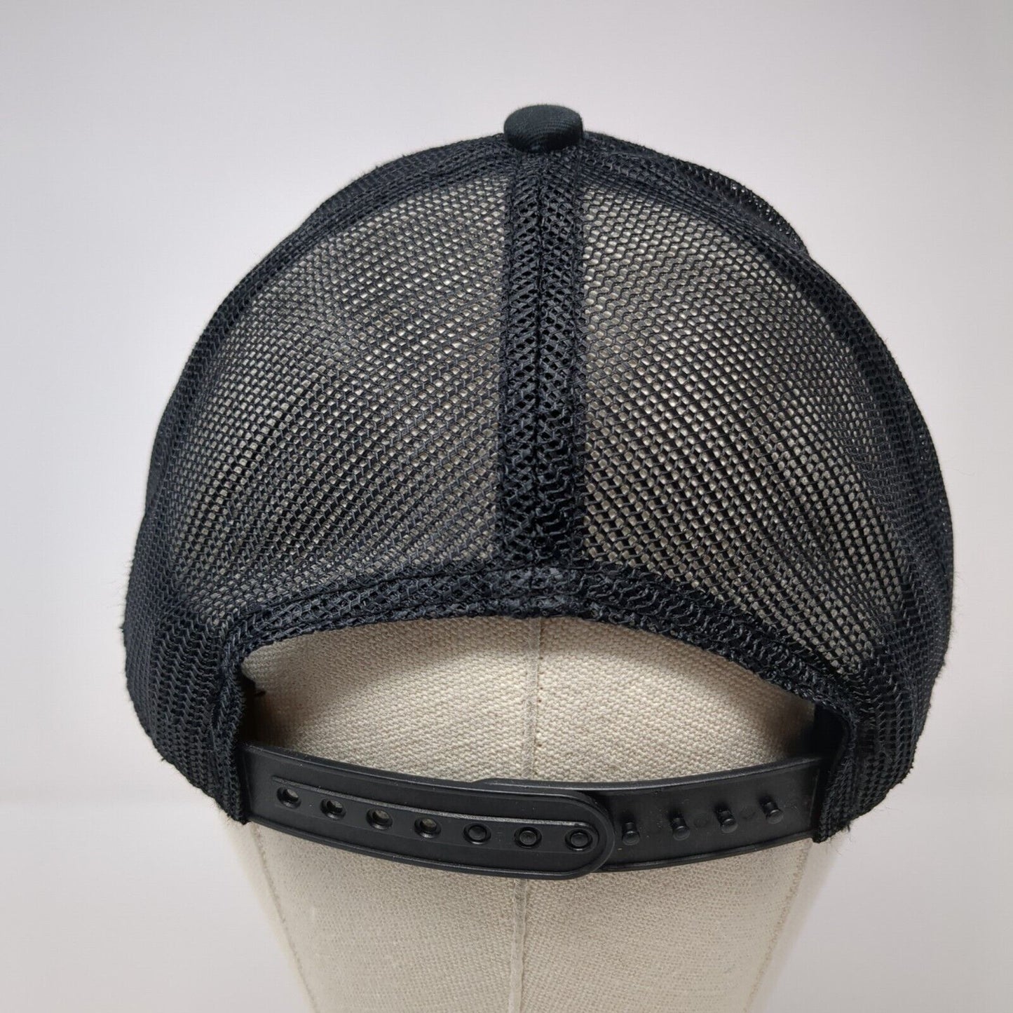 Bass Pro Shops Gone Fishing Trucker Hat Black OSFM Mesh Back Adjustable