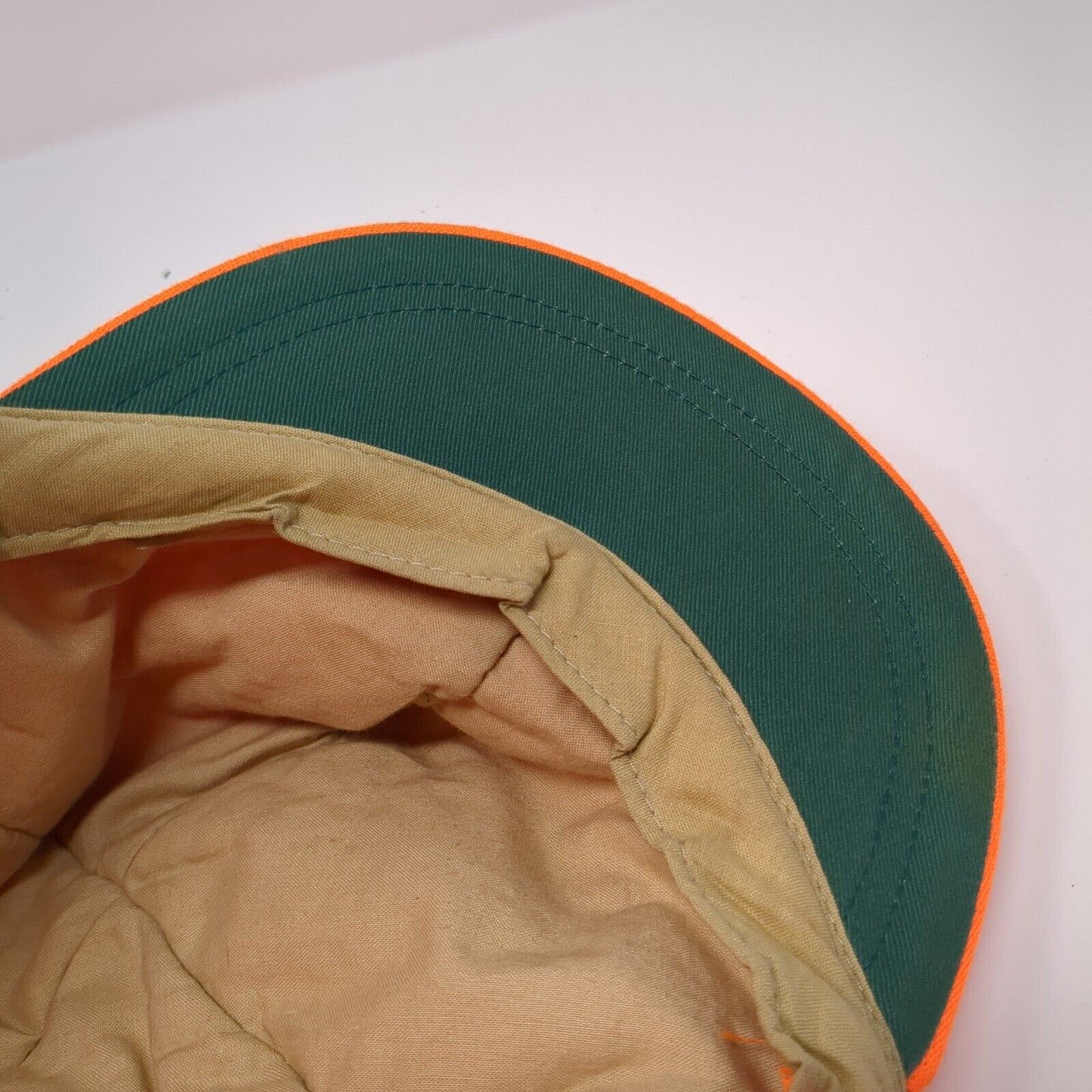 Thinsulate Fitted Hat Orange Large Ear Flap Chin Stap Solid Blank