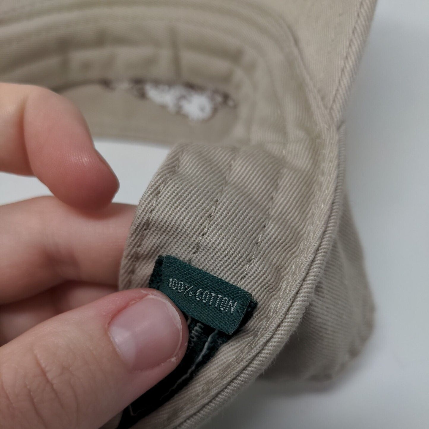 Roanoke VA Slideback Visor Hat Tan One Size Embroidered Legacy