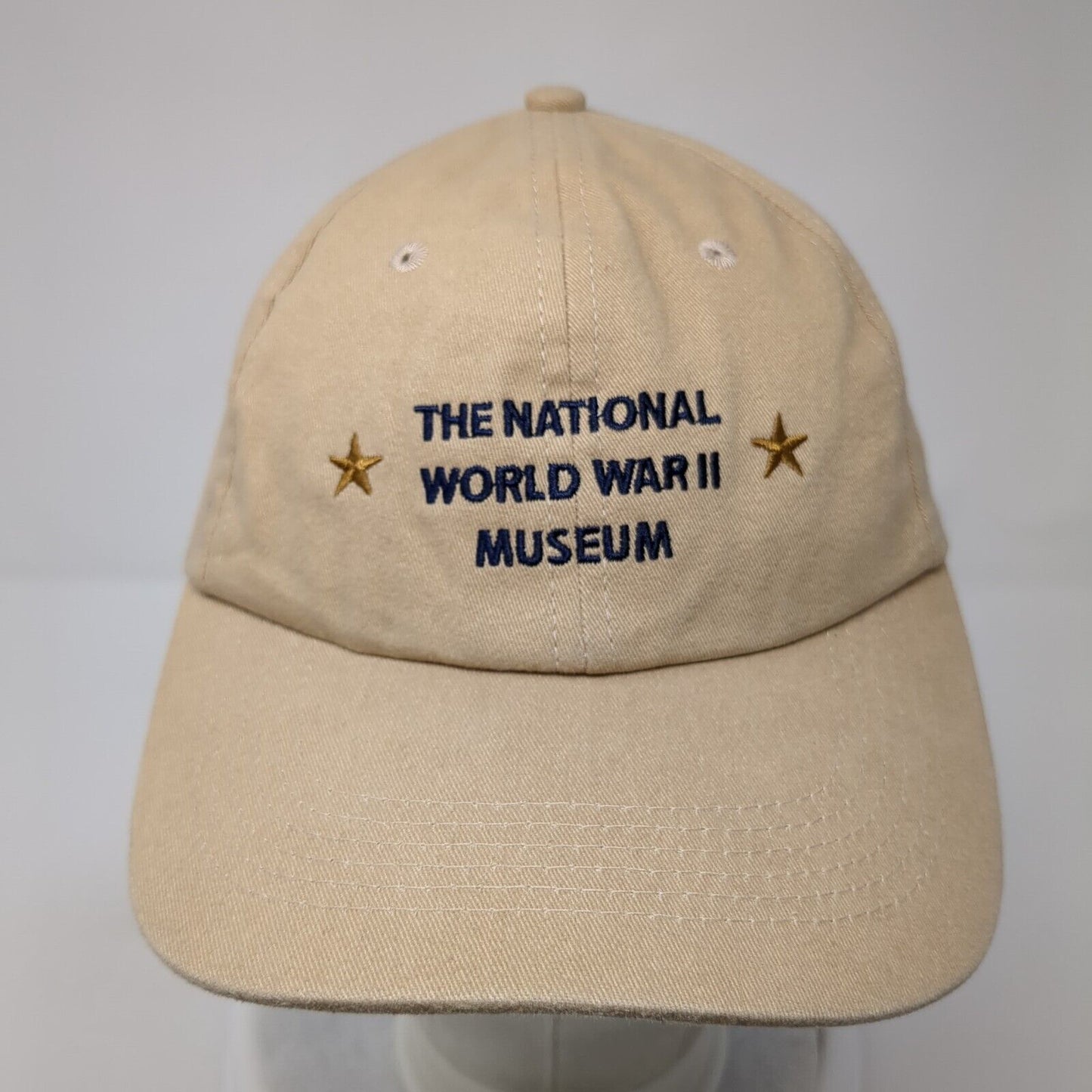 The National World War II Museum Slideback Hat Tan OS Adjustable Embroidered
