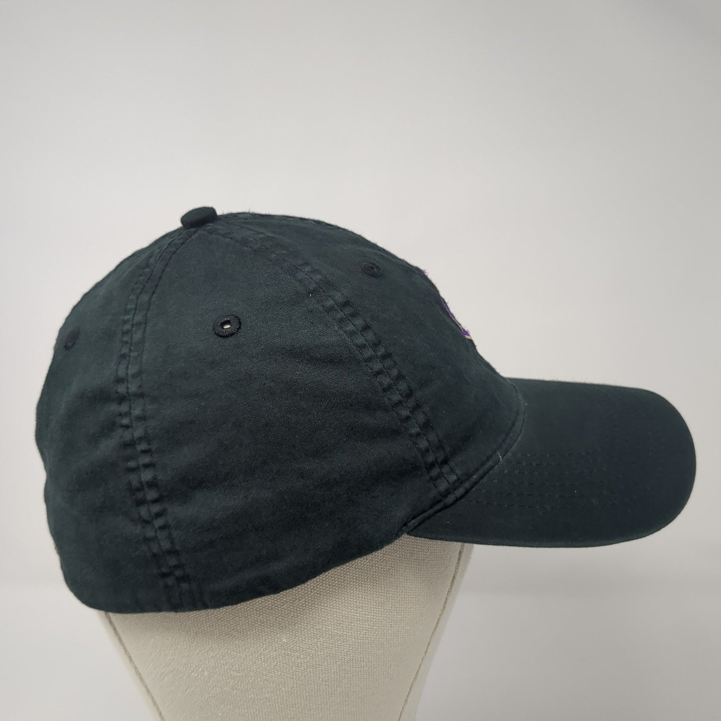 CI Soccer Fitted Baseball Cap Black XL Lightweight Pacific Headwear Vintage