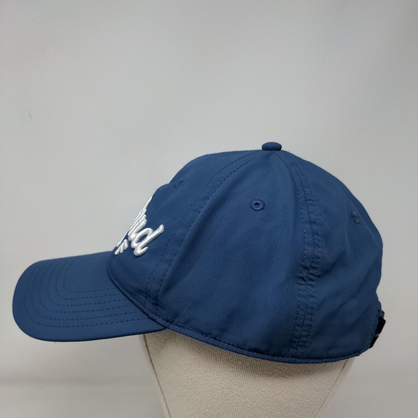 Cleveland Golf Strapback Hat Blue One Size Embroidered Logo 6 Panel
