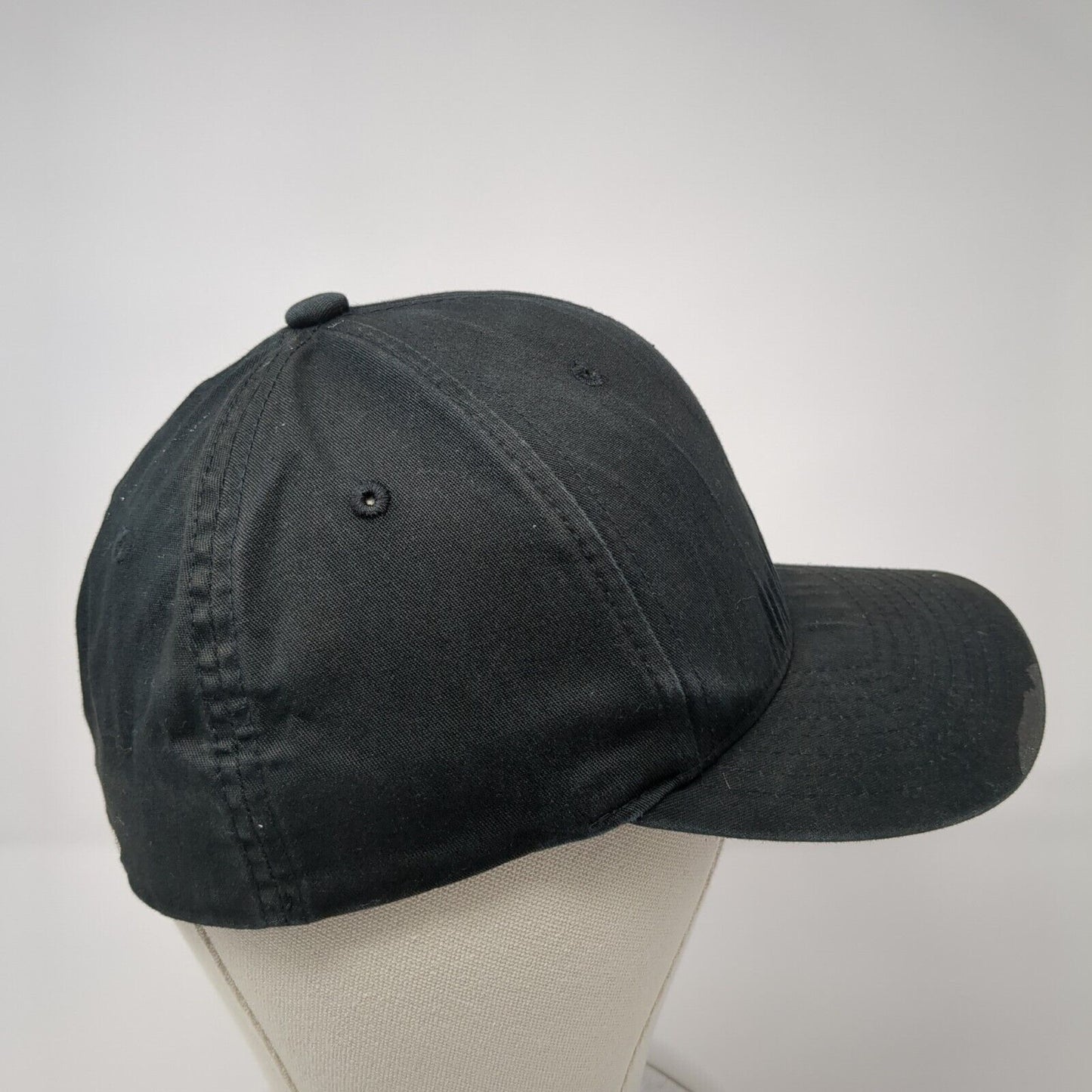 Matt Sommer Construction Fitted Hat Black S/M Flexfit Embroidered Yupoong
