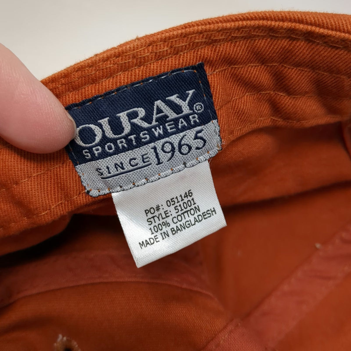 Ouray Red Rocks Park Amphitheatre 1941 CO Flag Orange One Size Baseball Cap Hat