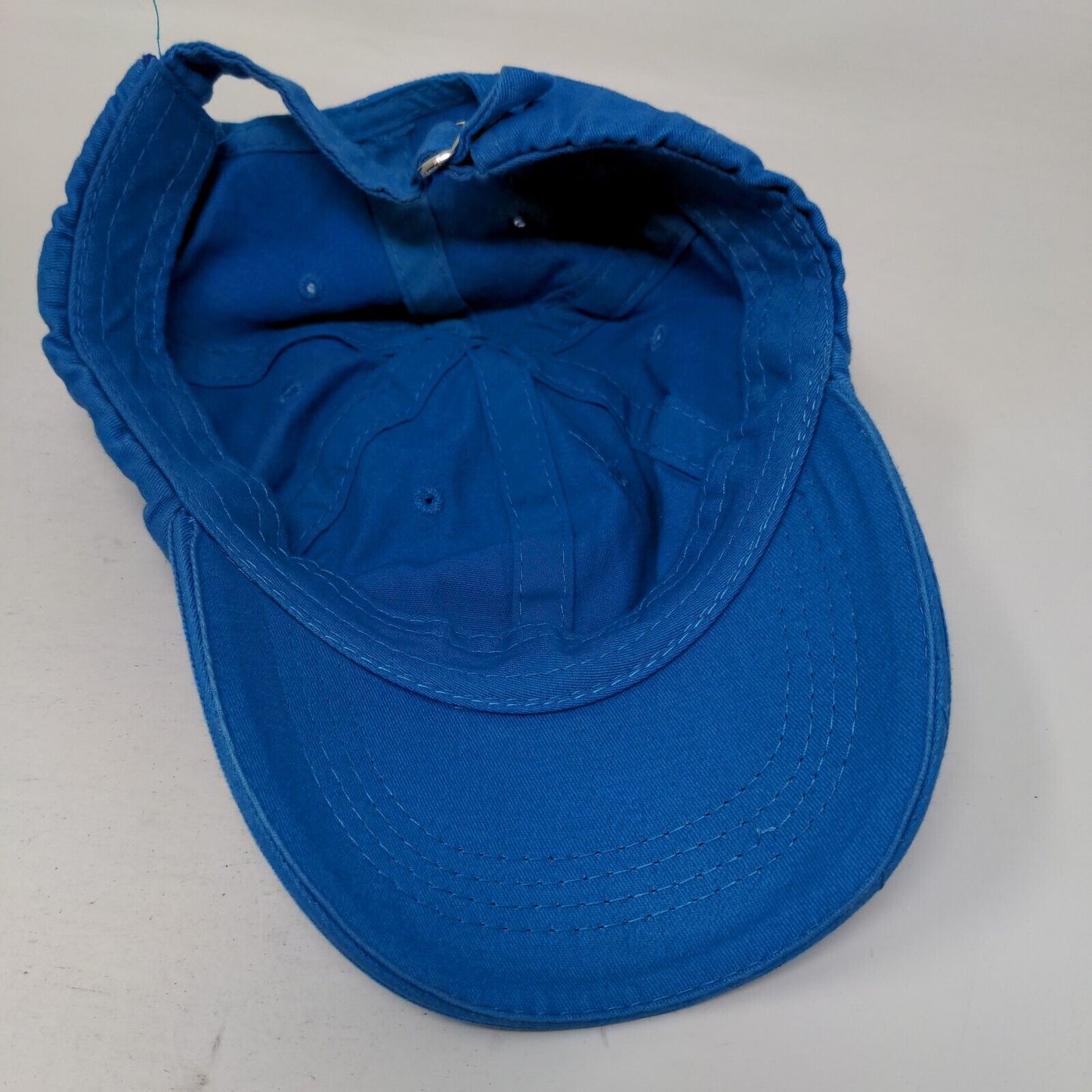 Unbranded Slideback Hat Blue One Size Solid Blank Adjustable 6 Panel