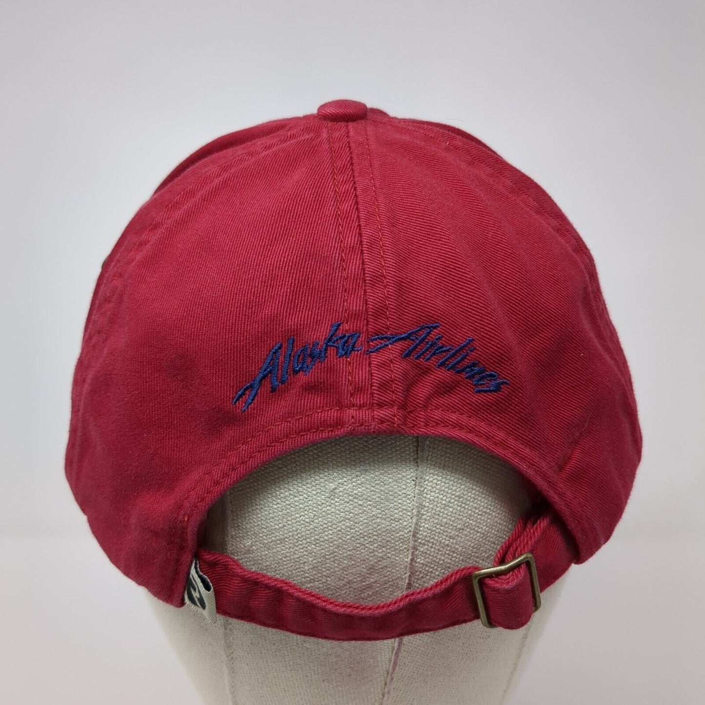 Pilot Fish Alaska Airline Slideback Hat Red OS Adjustable Embroidered Richardson