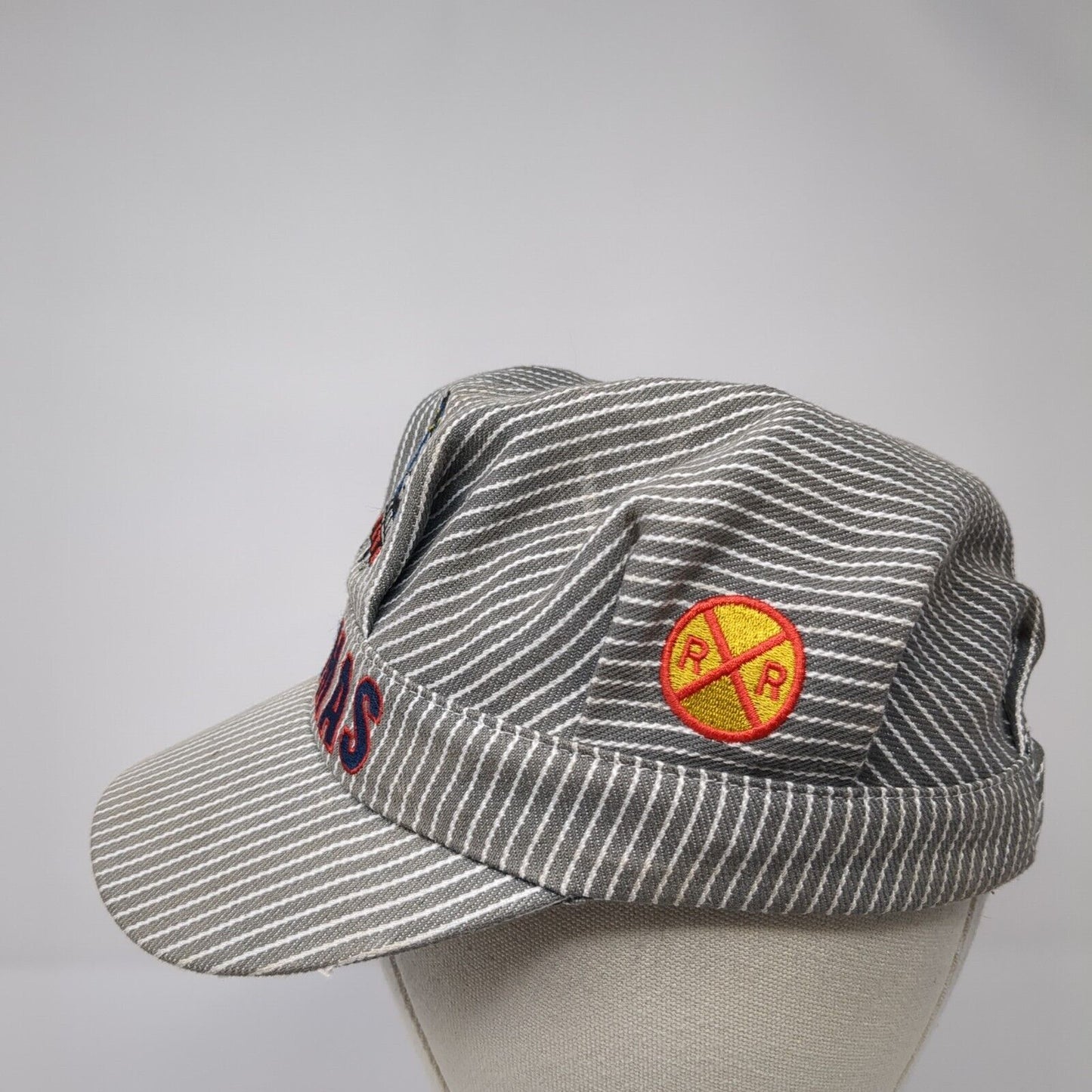 Thomas The Train Youth Conductor Hat Gray OS Adjustable Embroidered Pinstripe