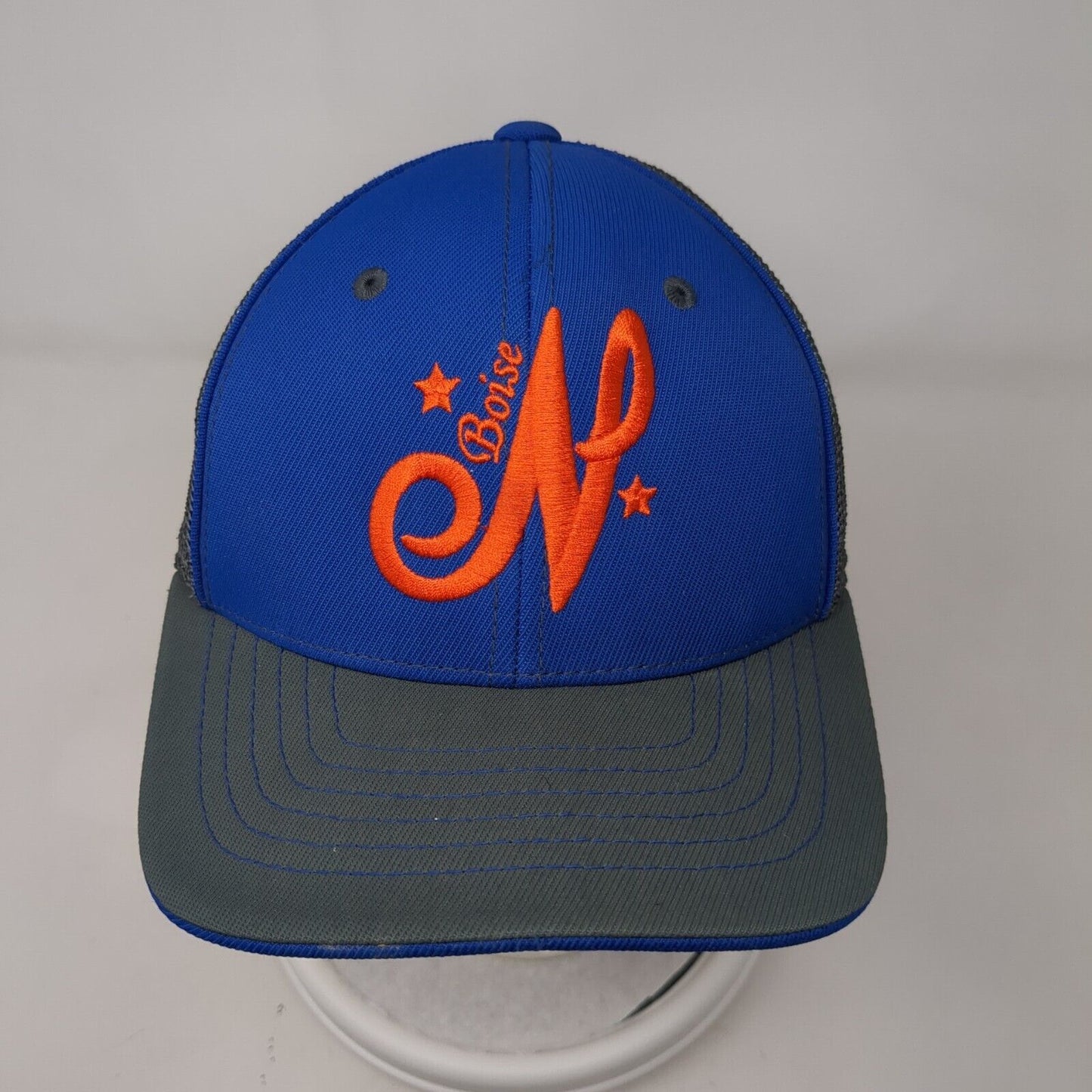 Boise N Fitted Mesh Back Trucker Hat Multi Youth 6 3/8-6 7/8 Colorblock