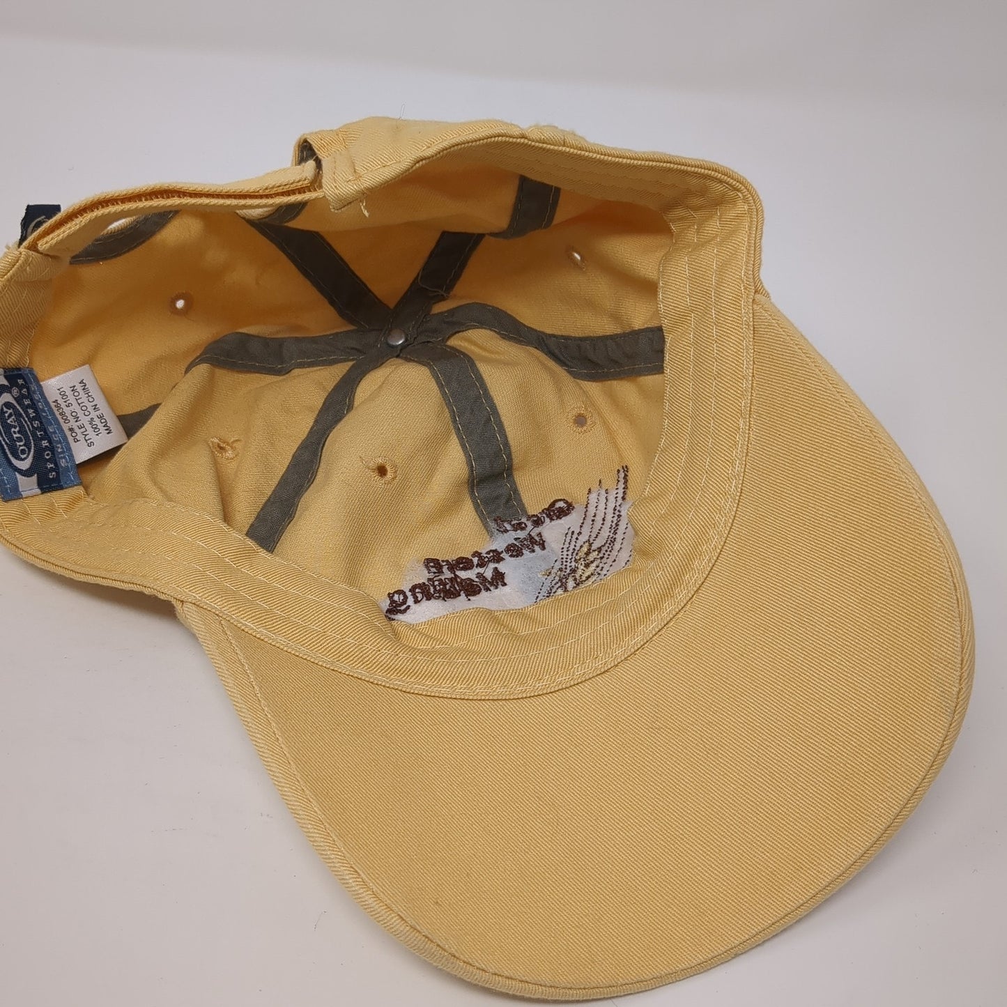 Great Western Malting Strapback Hat Yellow One Size Embroidered Ouray
