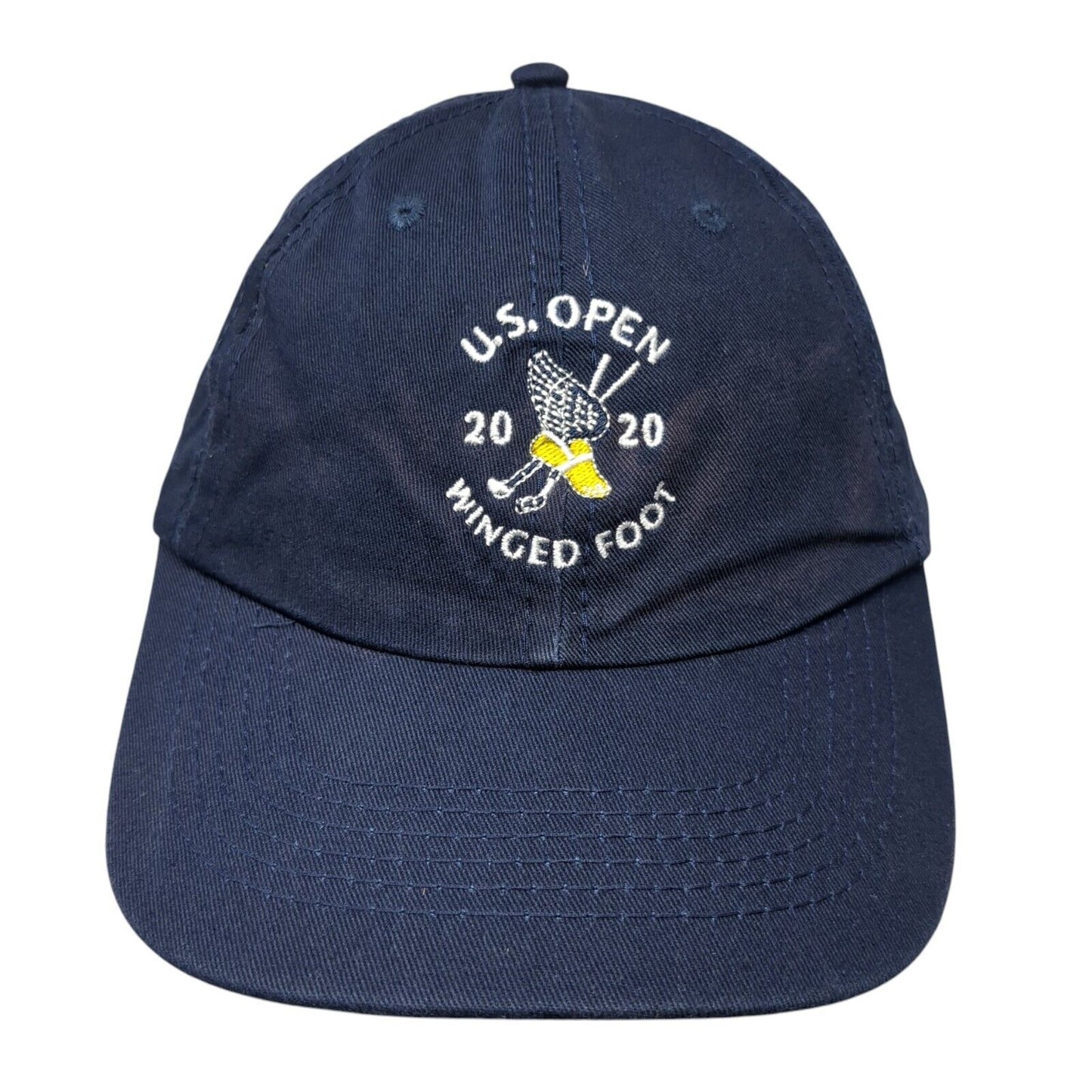 US Open 2020 Winged Foot Slideback Hat Blue One Size Solid USGA Member