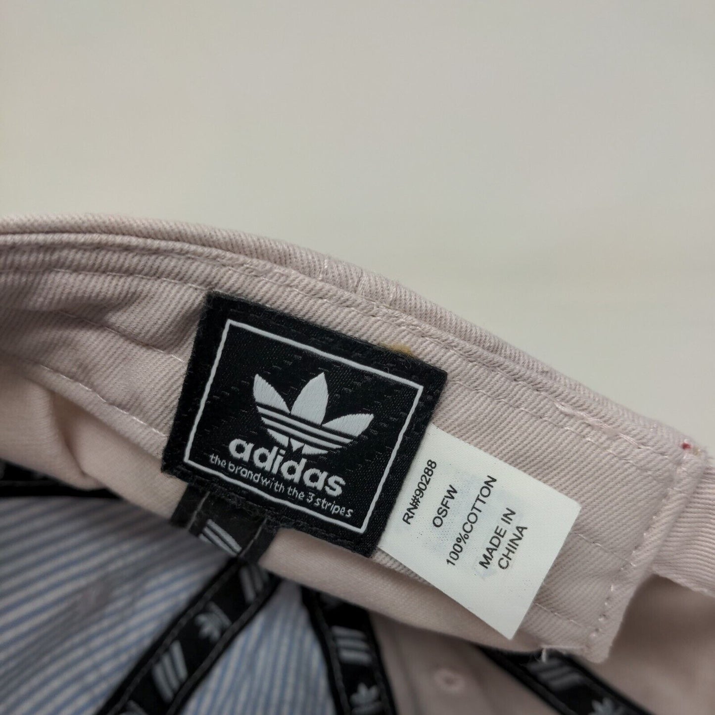 Adidas Trefoil Women's Slideback Hat Pinkish-Cream OSFW Embroidered