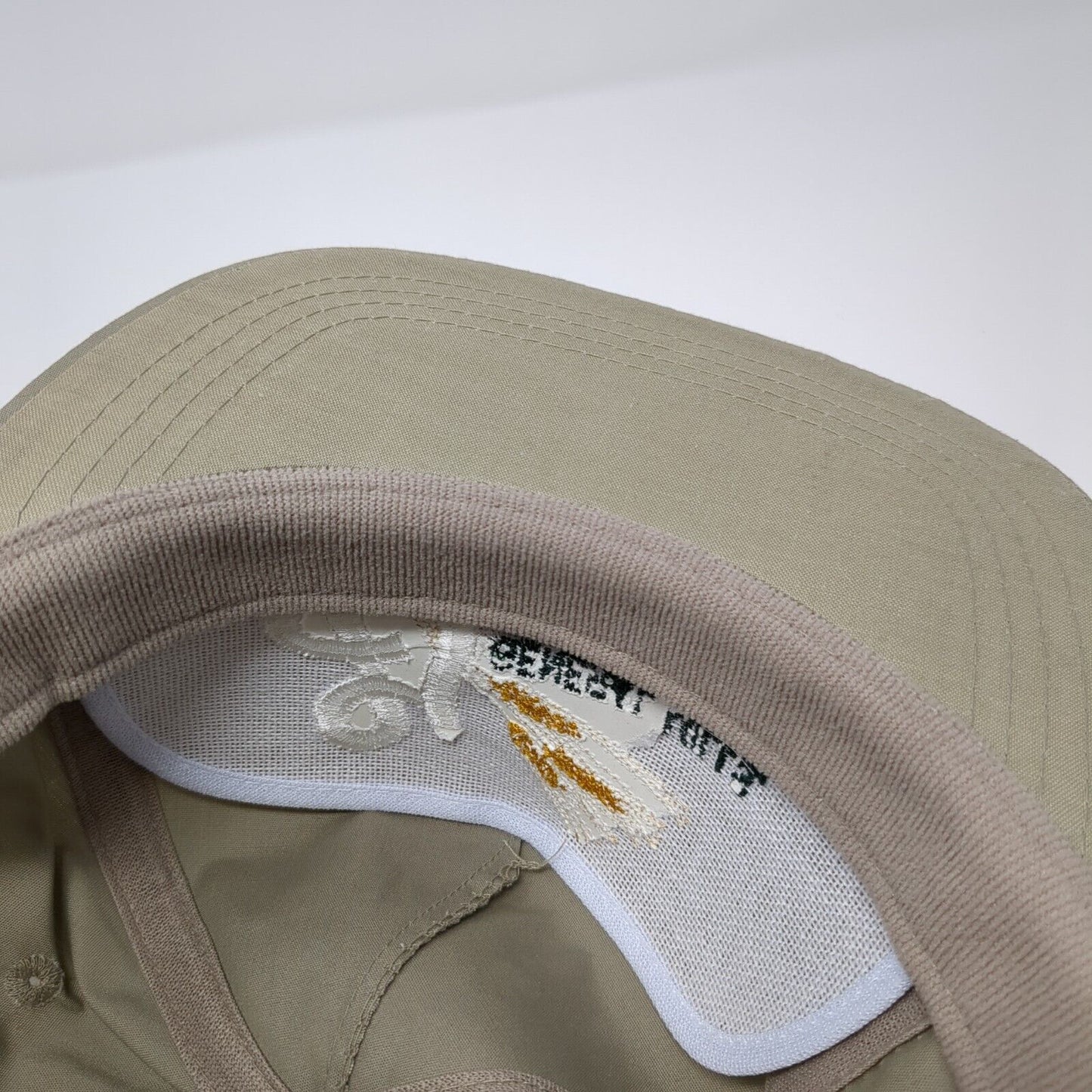 General Mills Inc. Slideback Rope Hat Tan One Size Leather Strap Sportcap