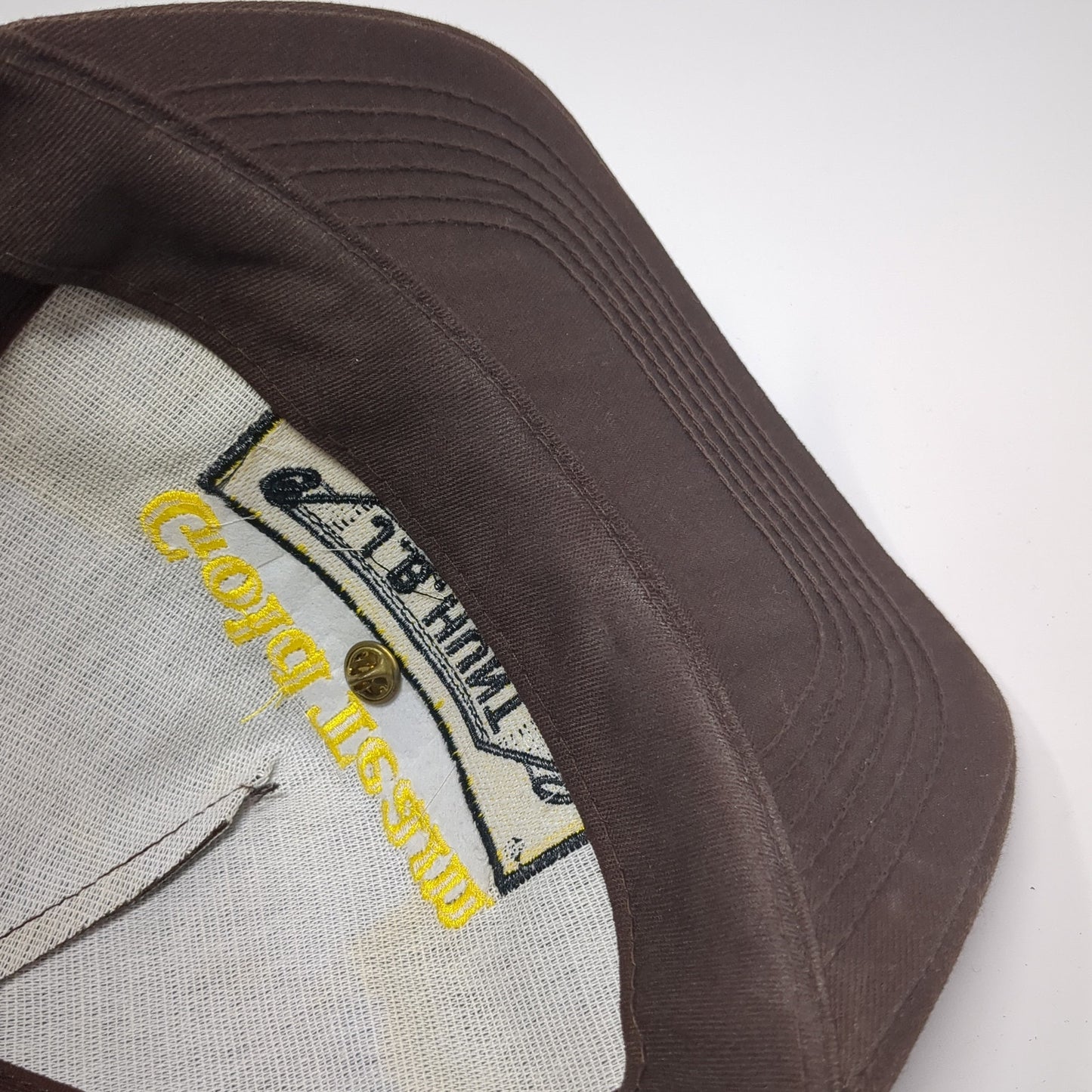 Gold Team JB Hunt Snapback Cap Brown One Size Adjustable Embroidered W/Pins