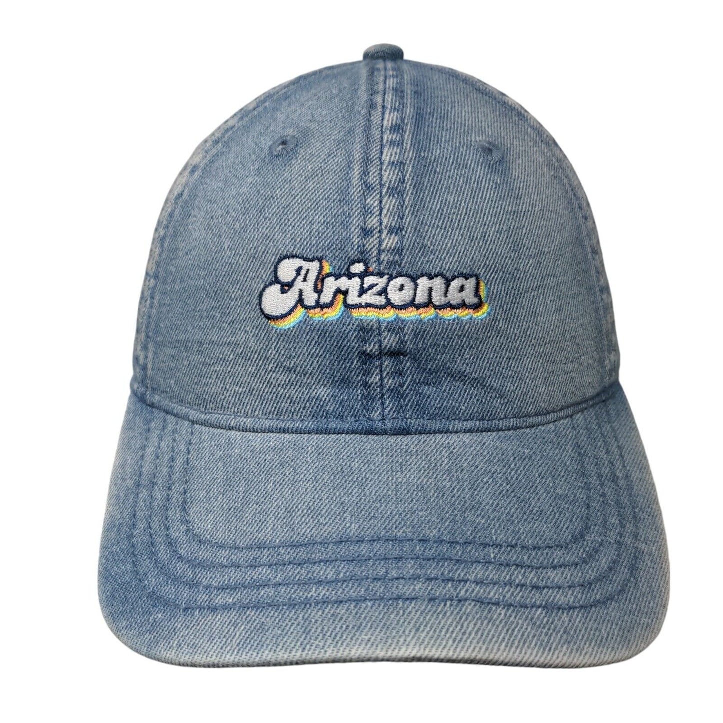 Arizona Slideback Hat Blue OSFM Adjustable Embroidered 6 Panel Home Free