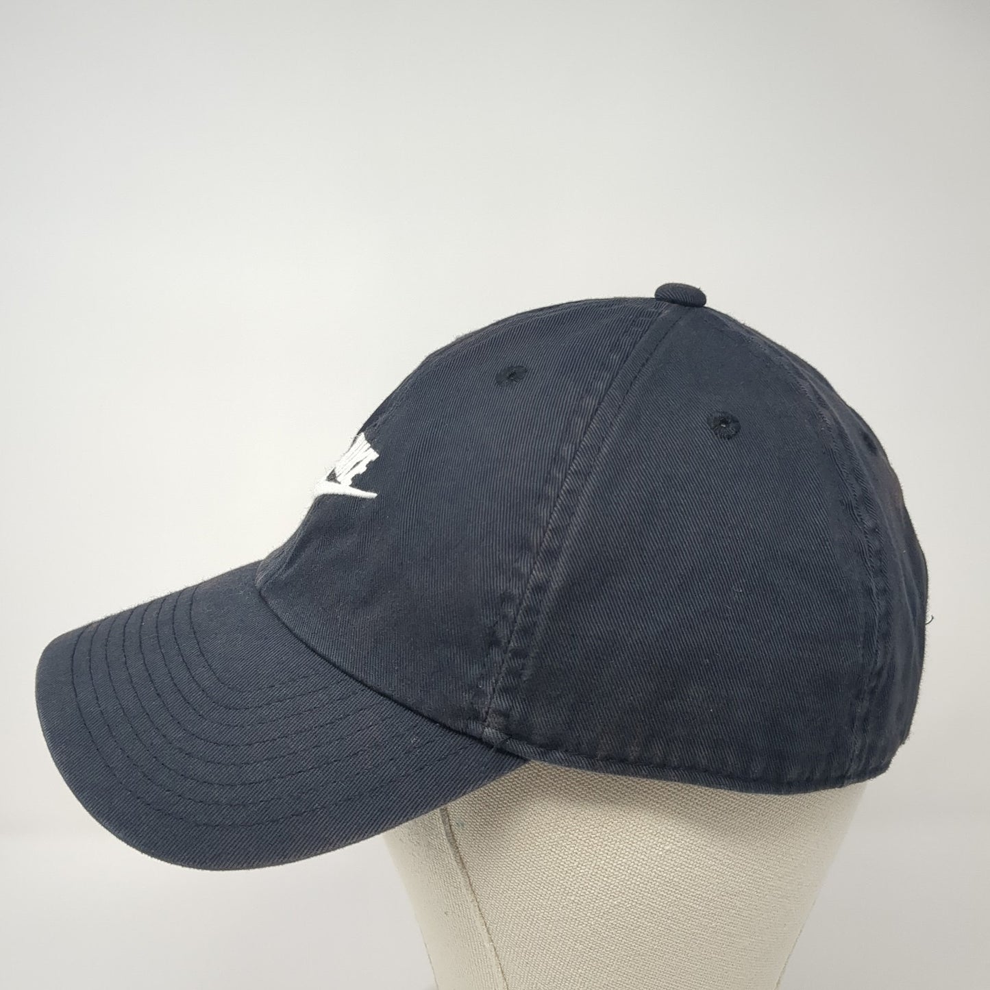 Nike Swoosh Slideback Hat Blue One Size Spell Out Embroidered Outdoor