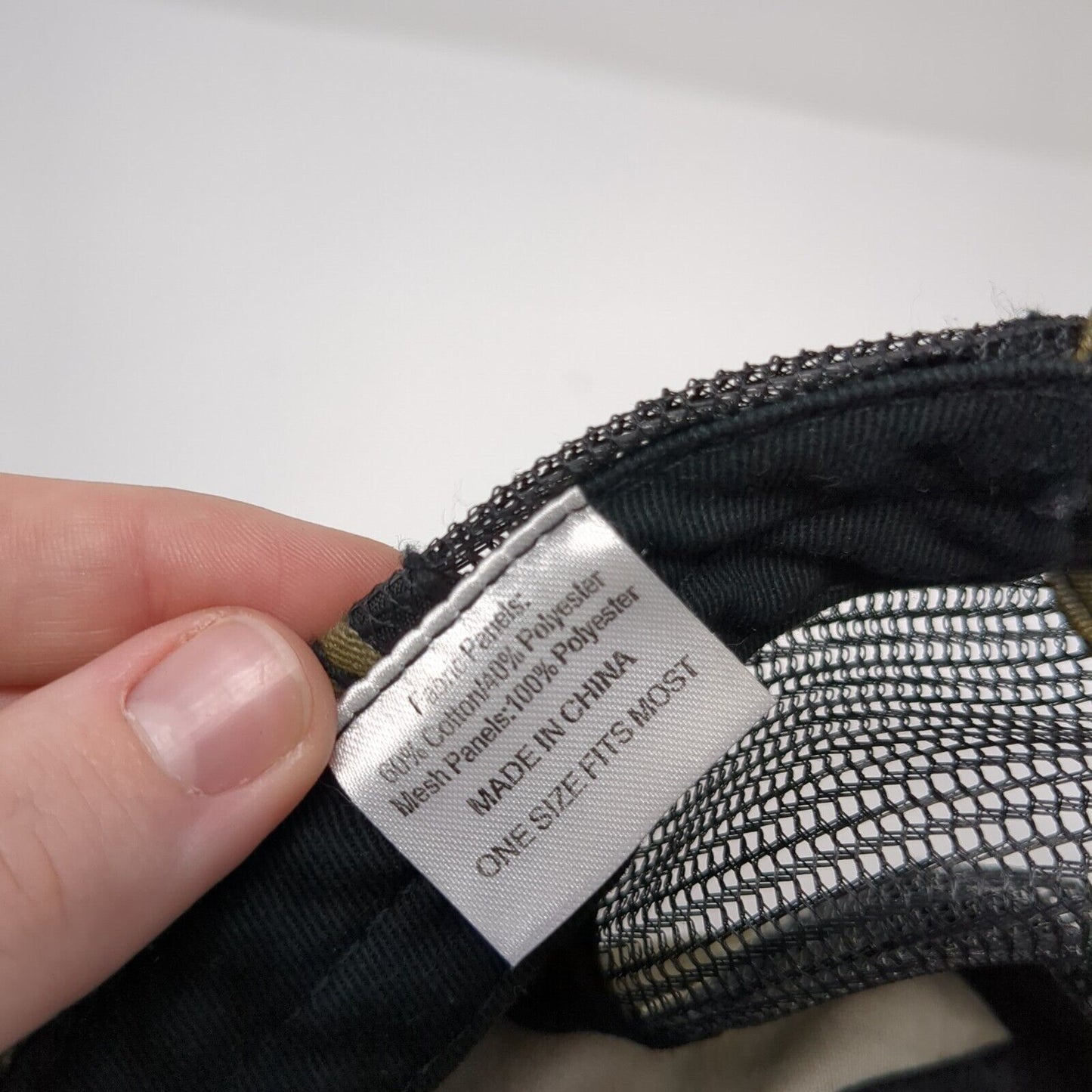 Basalite Concrete Products LLC Strapback Trucker Hat Camo OSFM Mesh Back