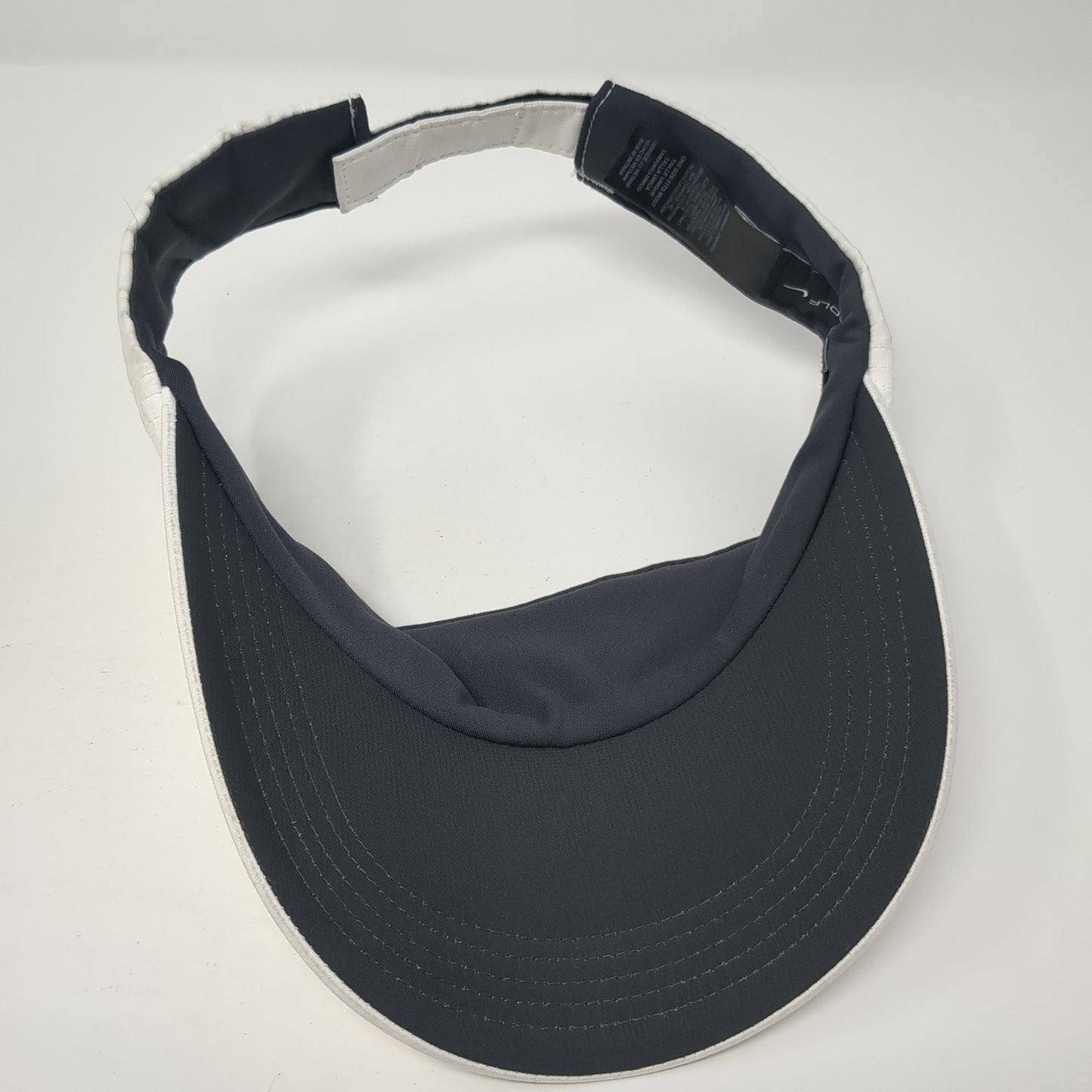 Nike Golf Strapback Sun Visor Hat White OS Adjustable Lightweight Embroidered