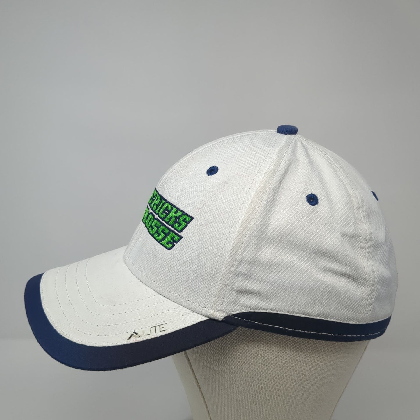 Mavericks Lacrosse Strapback Hat White One Size Adjustable Pacific Headwear