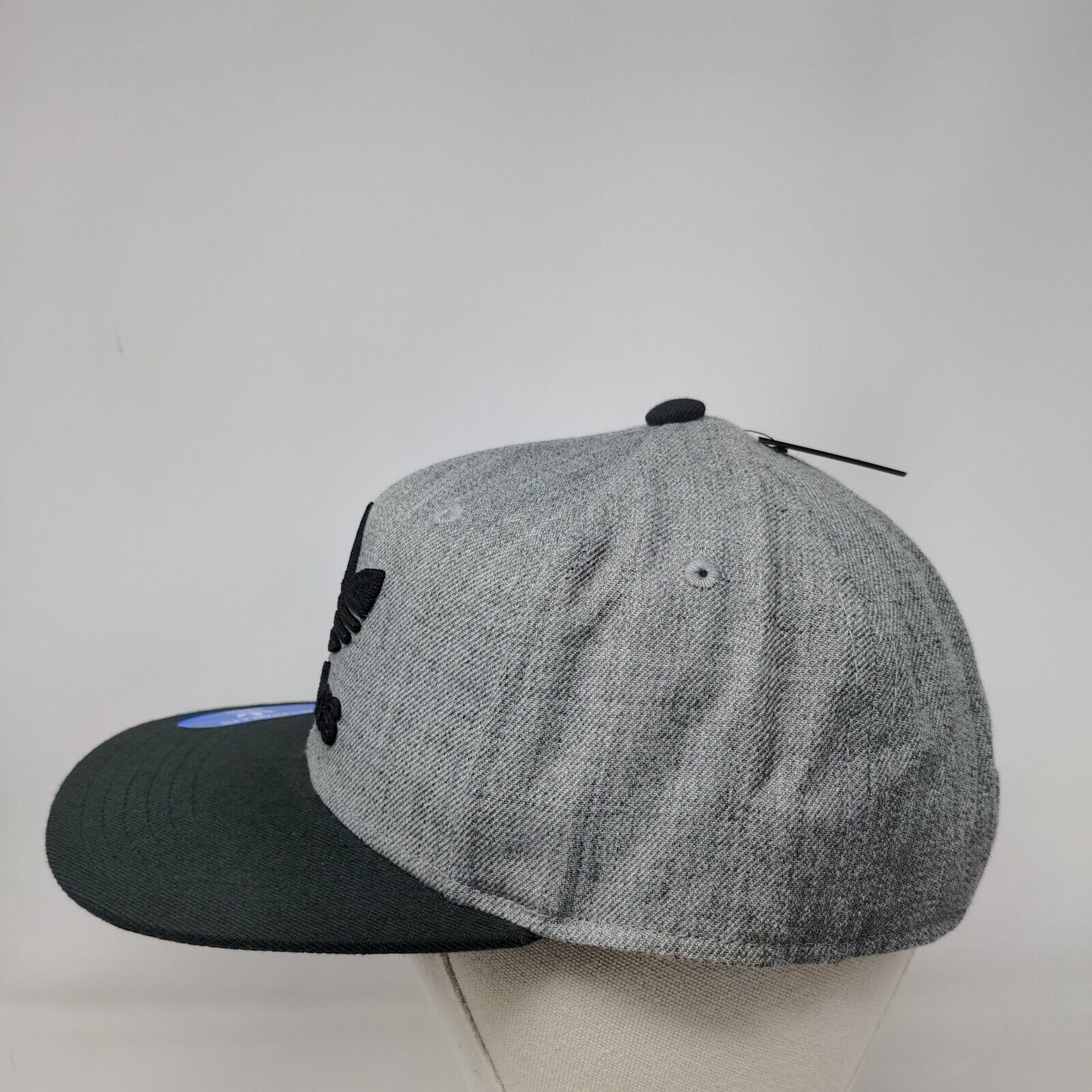 Adidas Trefoil Snapback Hat Gray OSFM Adjustable Fit Colorblock