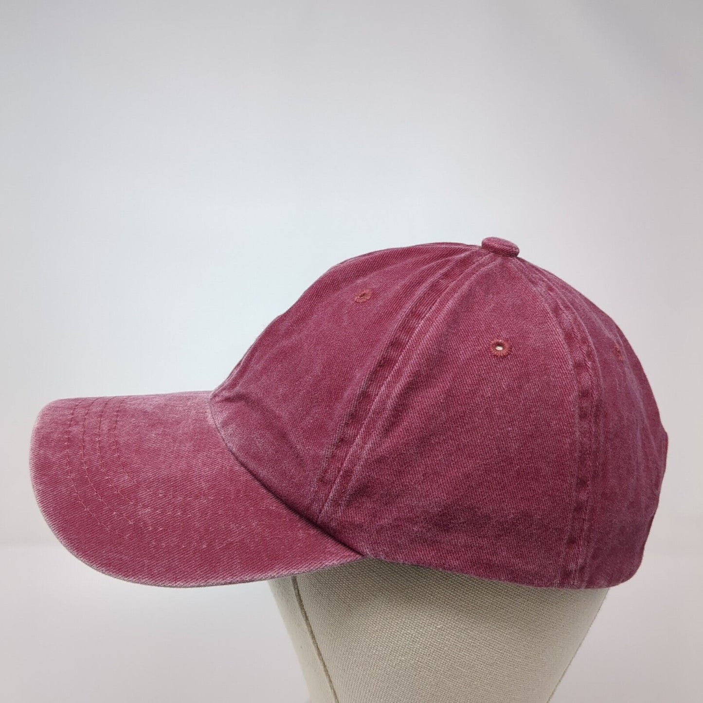 Unbranded Slideback Hat Red One Size Adjustable 6 Panel Blank Outdoor