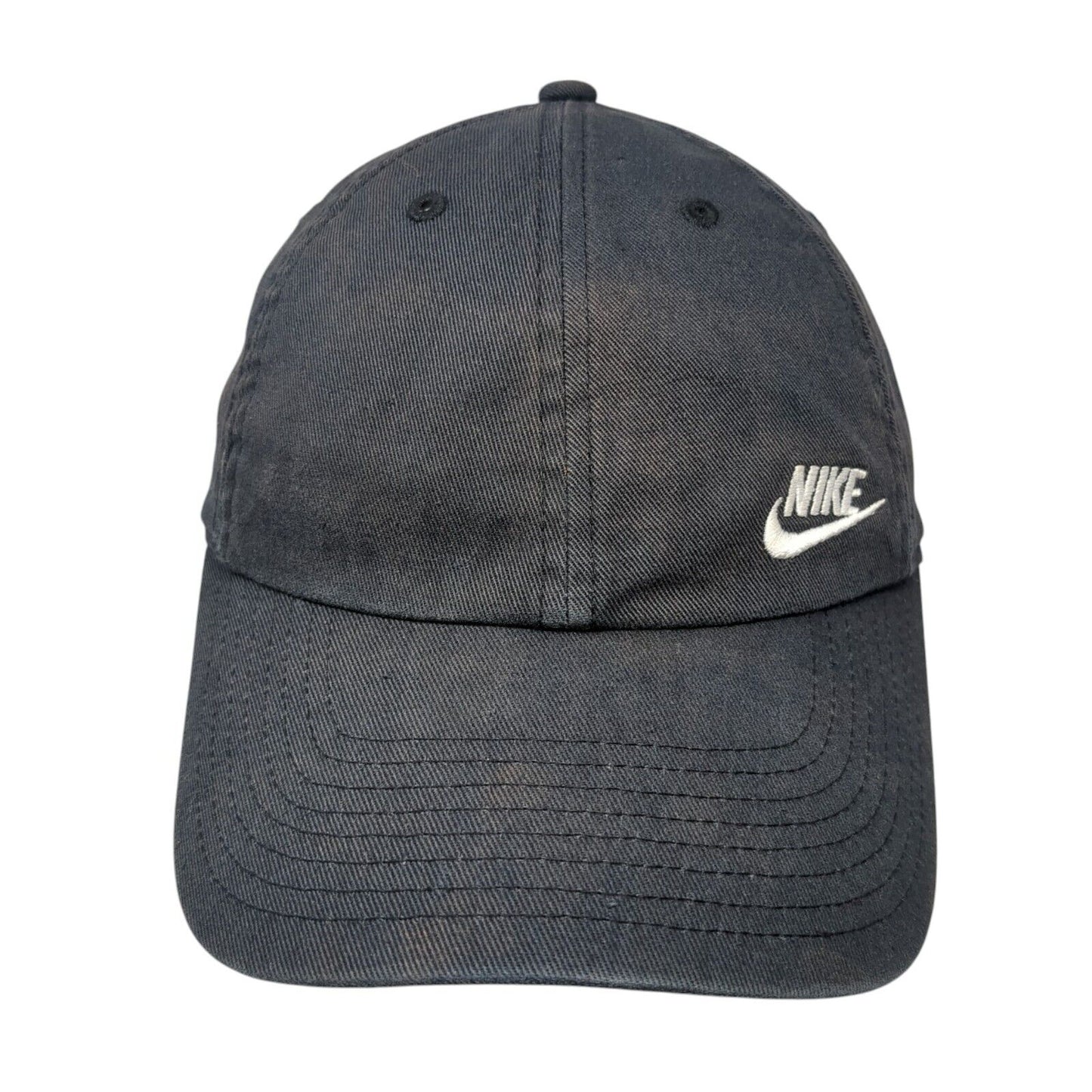 Nike Slideback Hat Black One Size Adjustable Embroidered Heritage86 6 Panel
