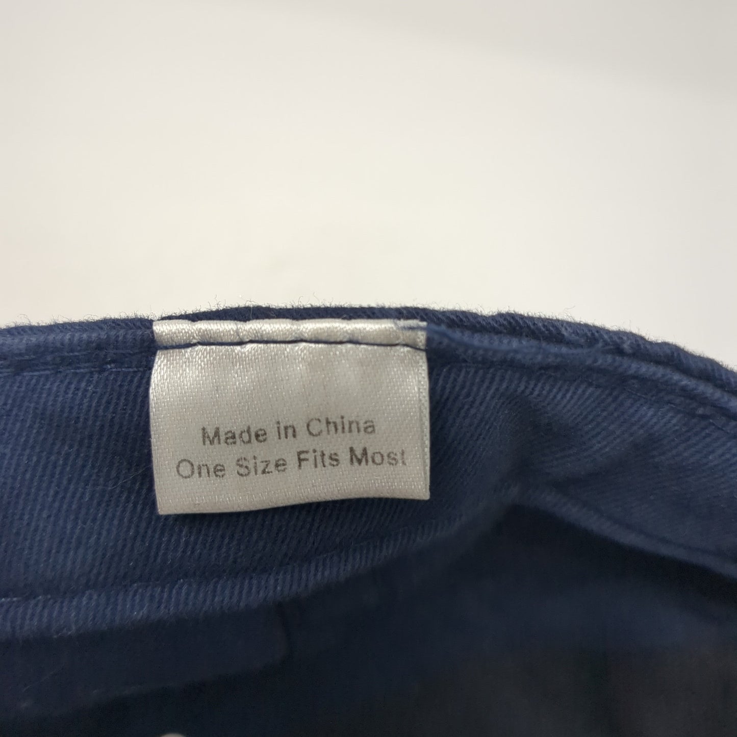 Unbranded Strapback Baseball Cap Blue One Size Adjustable 6 Panel Blank