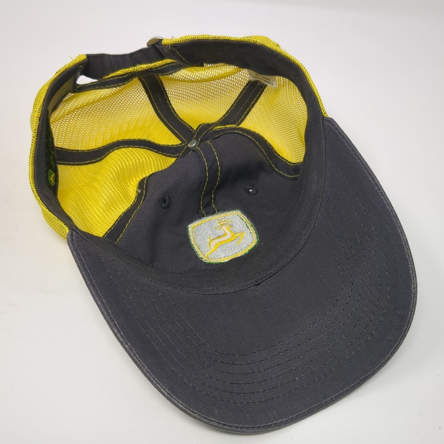John Deere Trucker Hat Multicolor One Size Adjustable Embroidered Mesh Back