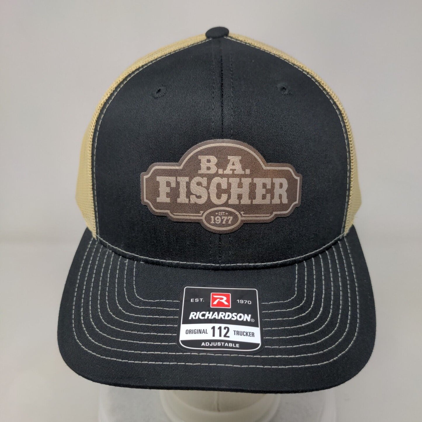 B.A. Fischer Original 112 Trucker Hat Multi OS Adjustable Mesh Back Richardson