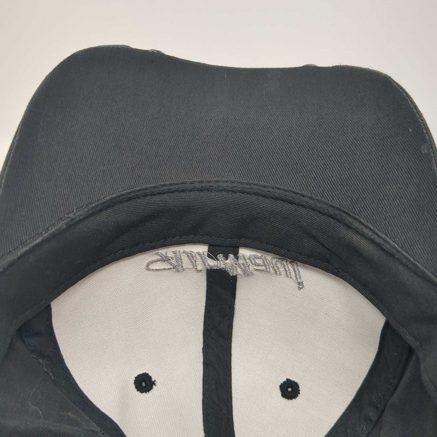 Air Maui Strapback Hat Black One Size Solid Embroidered Port Authority