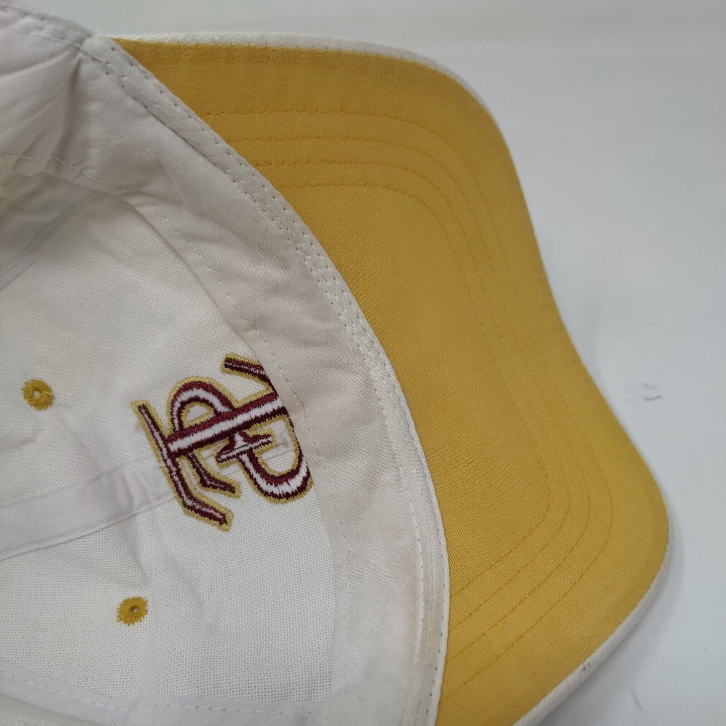 Headmaster Men's Strapback Hat White OSFA Embroidered Florida State Seminoles