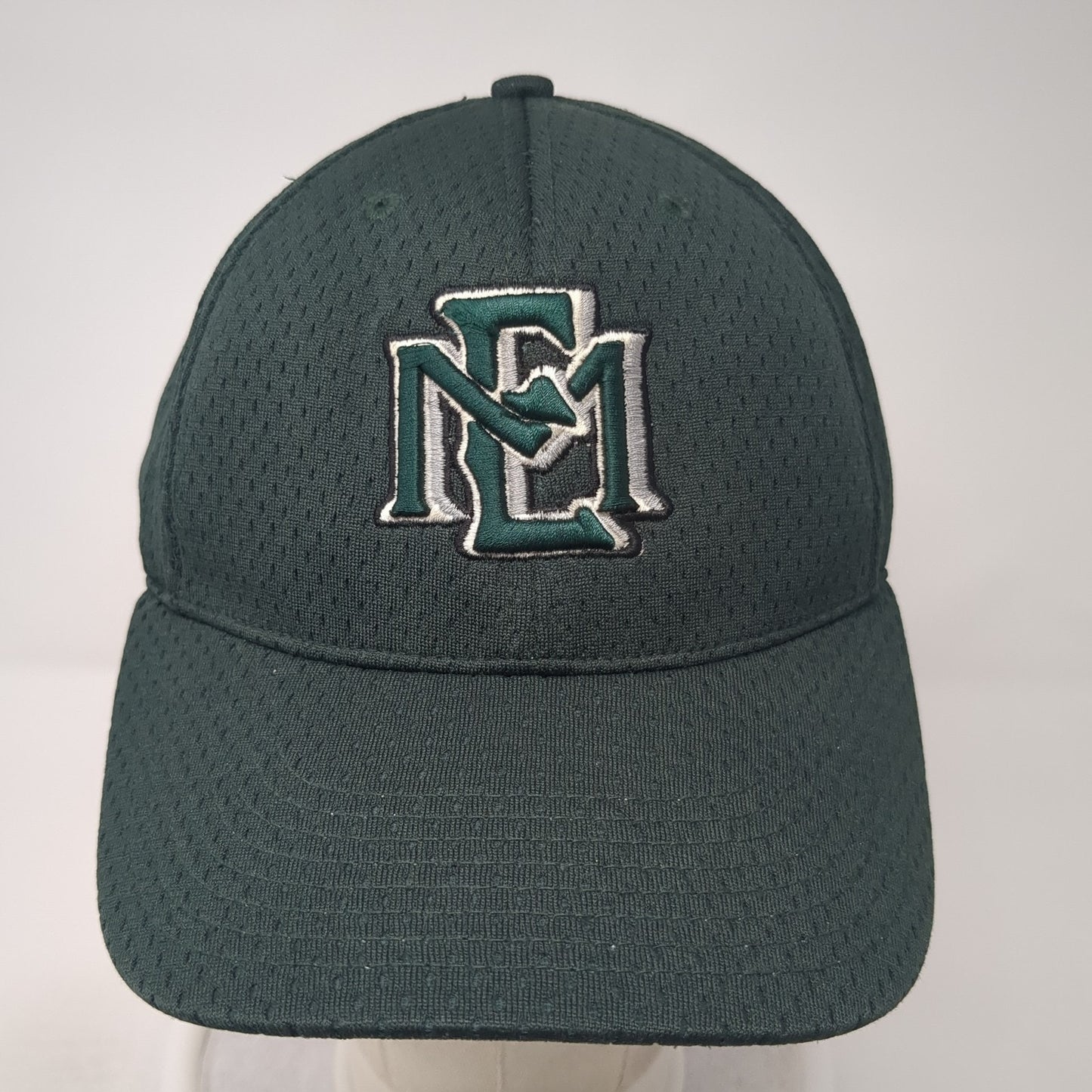 Richardson Fitted Hat Green 7 1/2 Embroidered Logo Solid Vent Holes