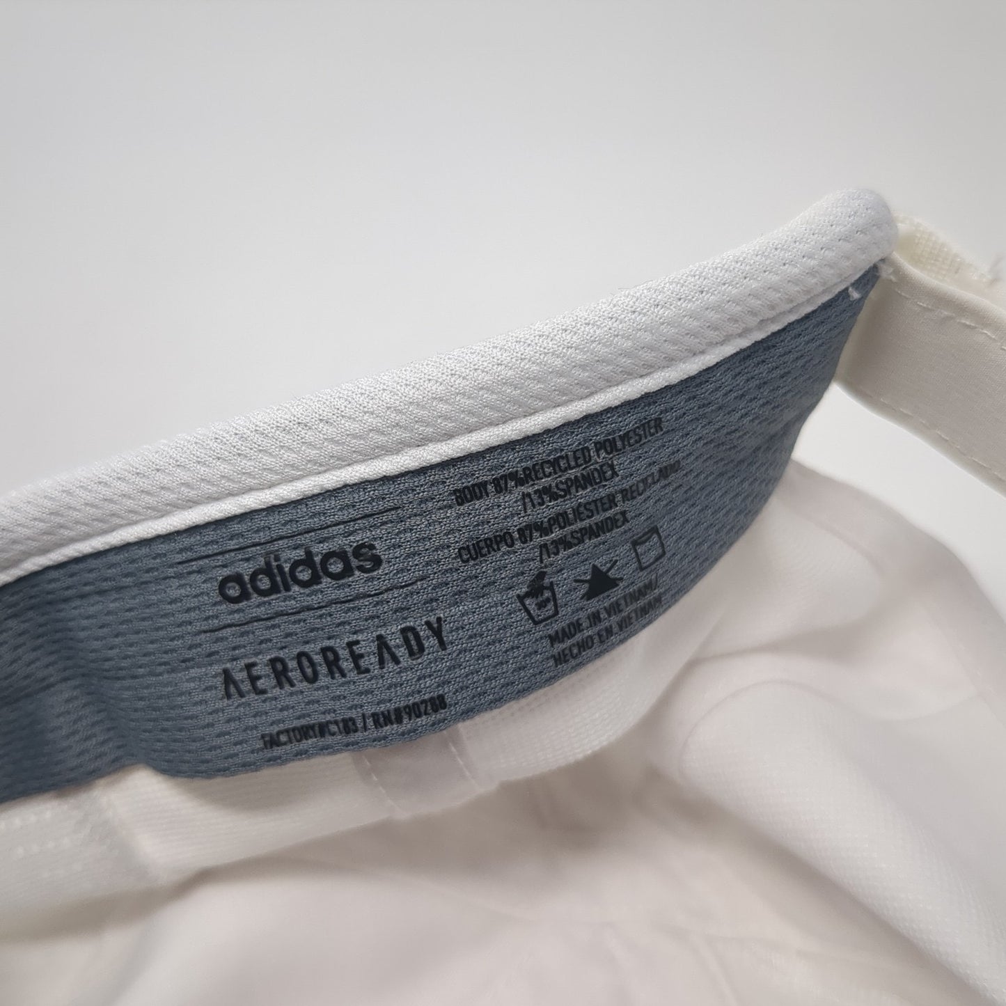 Adidas Strapback Hat White One Size Adjustable Embroidered 6 Panel