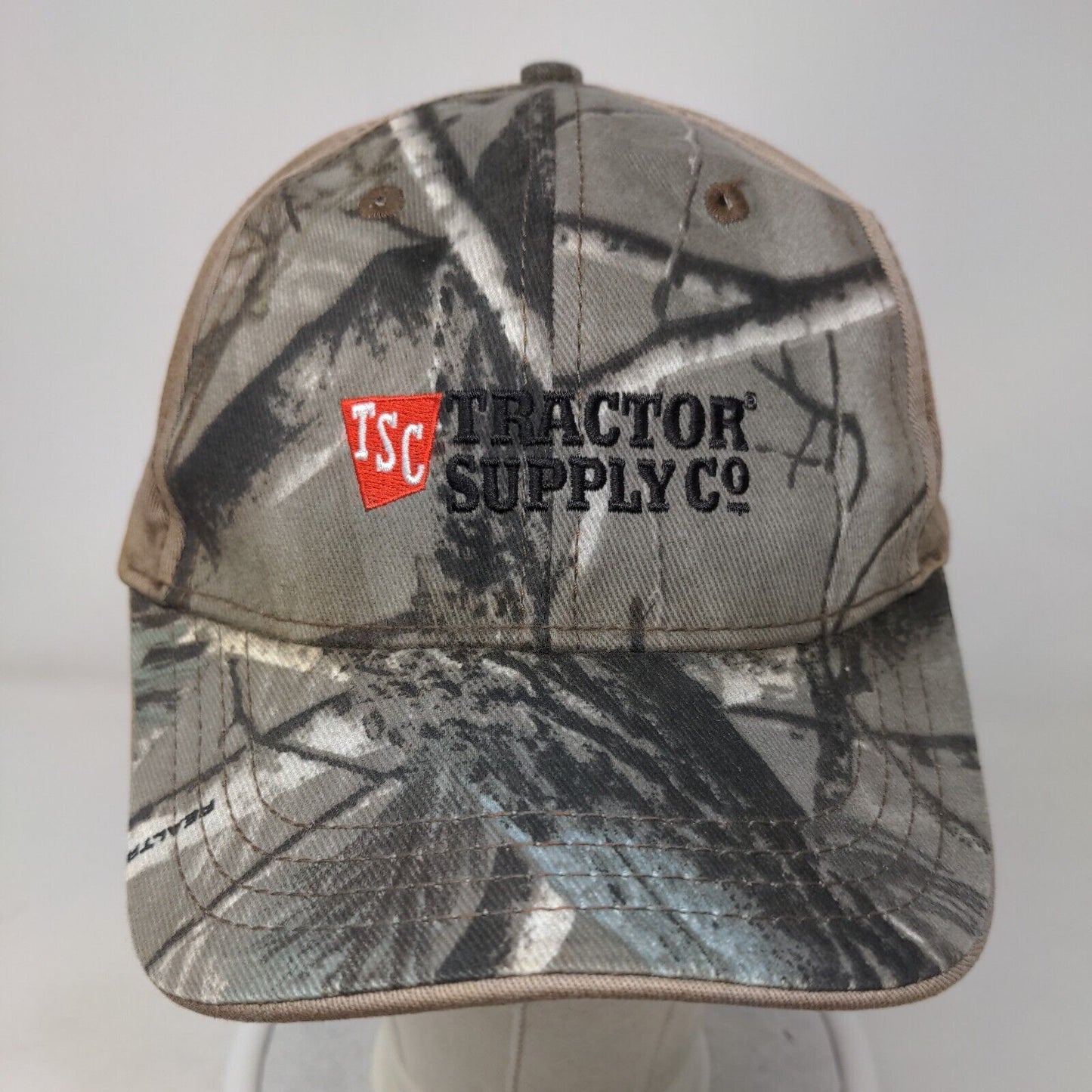 TSC Tractor Supply Co. Strapback Hat Camouflage OSFA Adjustable Embroidered