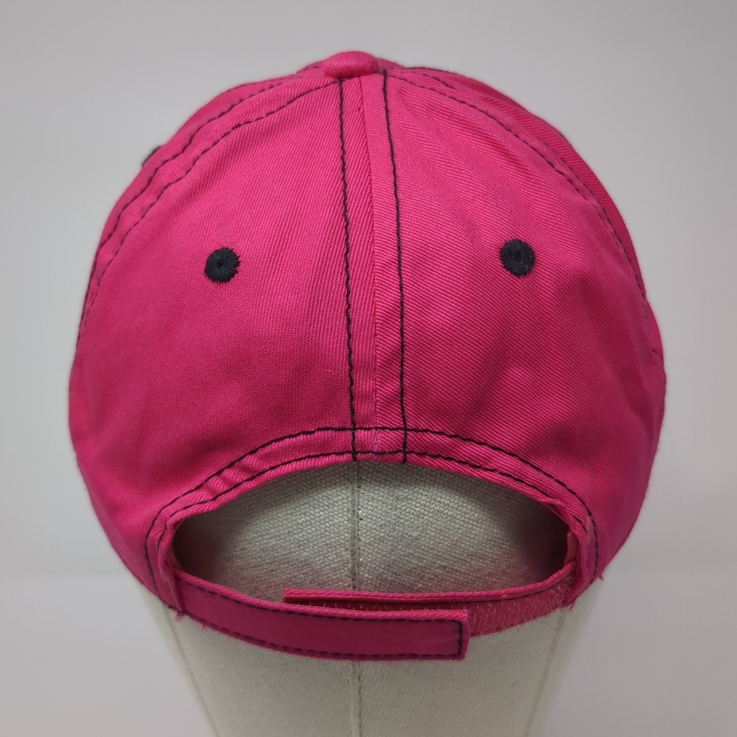 Unbranded Strapback Hat Pink One Size Solid Vent Holes Blank Outdoor