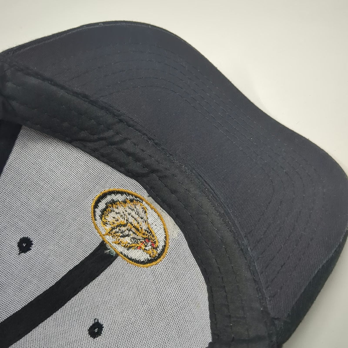 Boar's Head Logo Black Baseball Cap One Size Strapback Embroidered Hat Deli Food