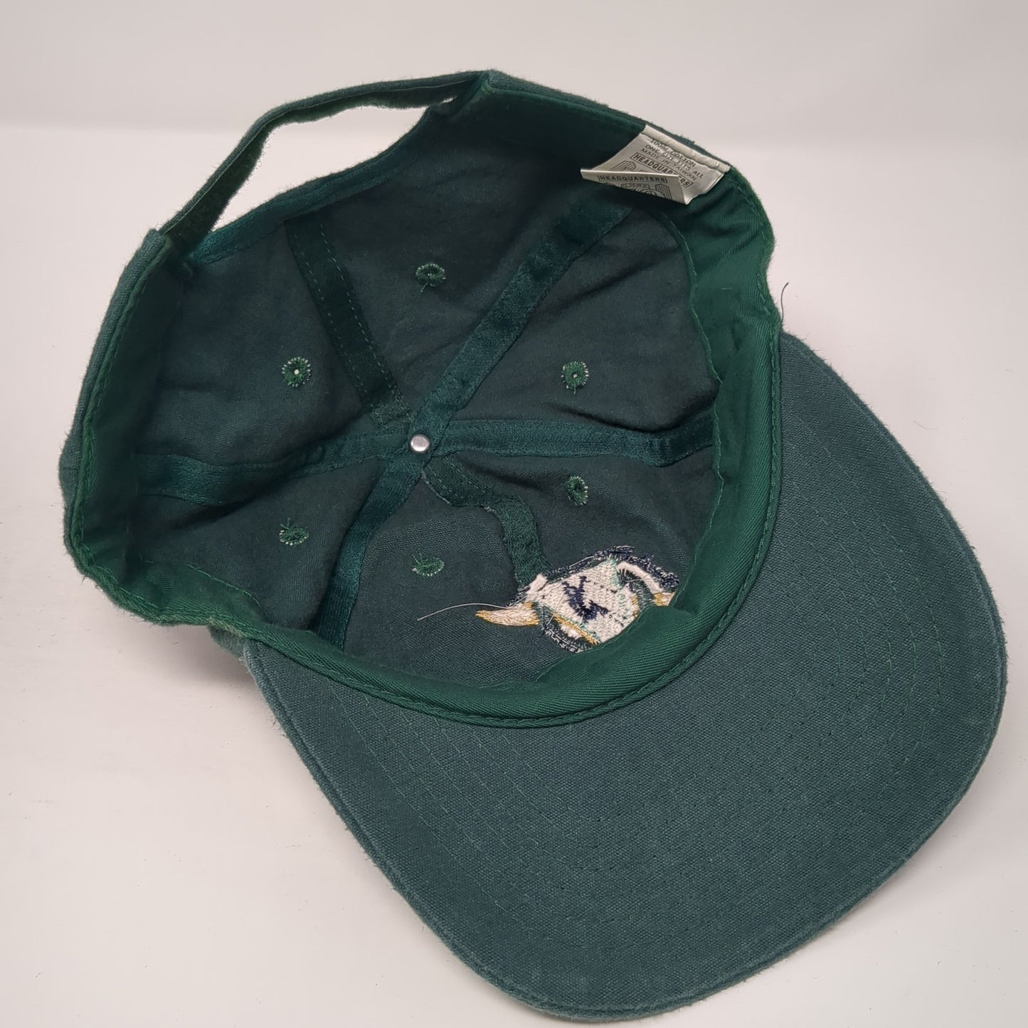 Park City Strapback Baseball Cap Green OS Adjustable Embroidered Headquarters