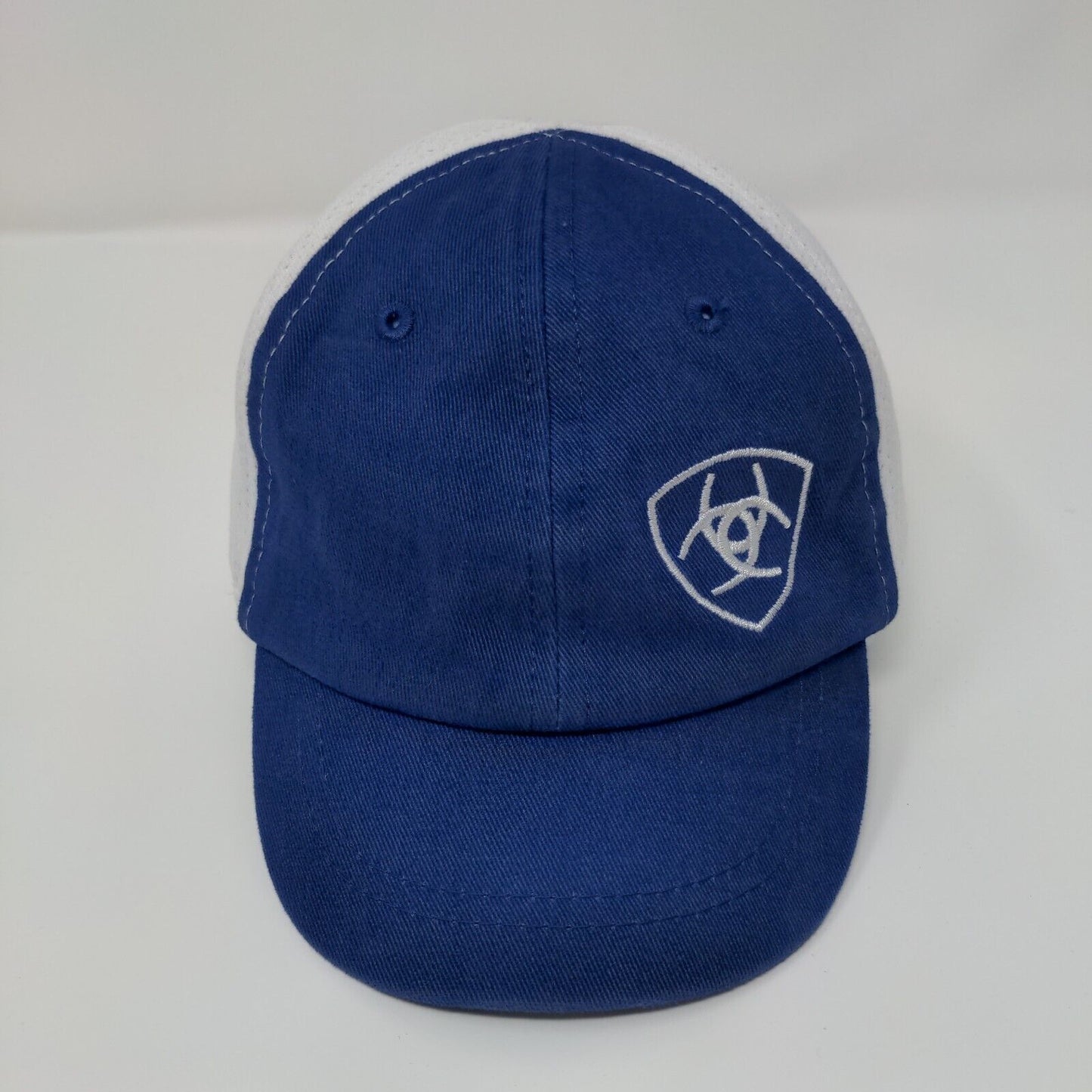 Ariat Stretch Strapback Hat Blue OSFA Adjustable Embroidered Breathable Panel