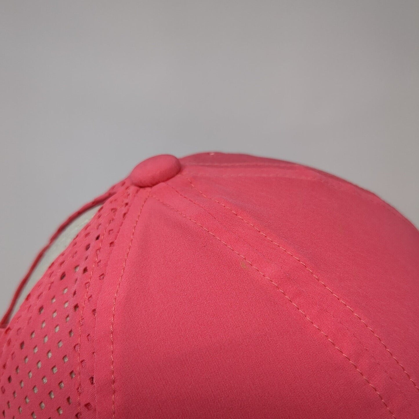 Apana Ponyback Strapback Hat Pink One Size Adjustable Breathable Mesh Blank
