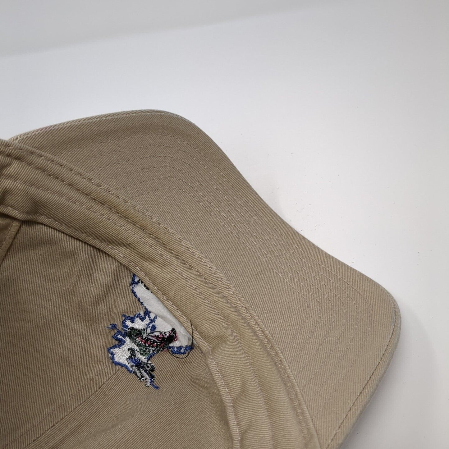 Western Alaska Sport Fishing Slideback Hat Tan OS Adjustable Embroidered Ivory