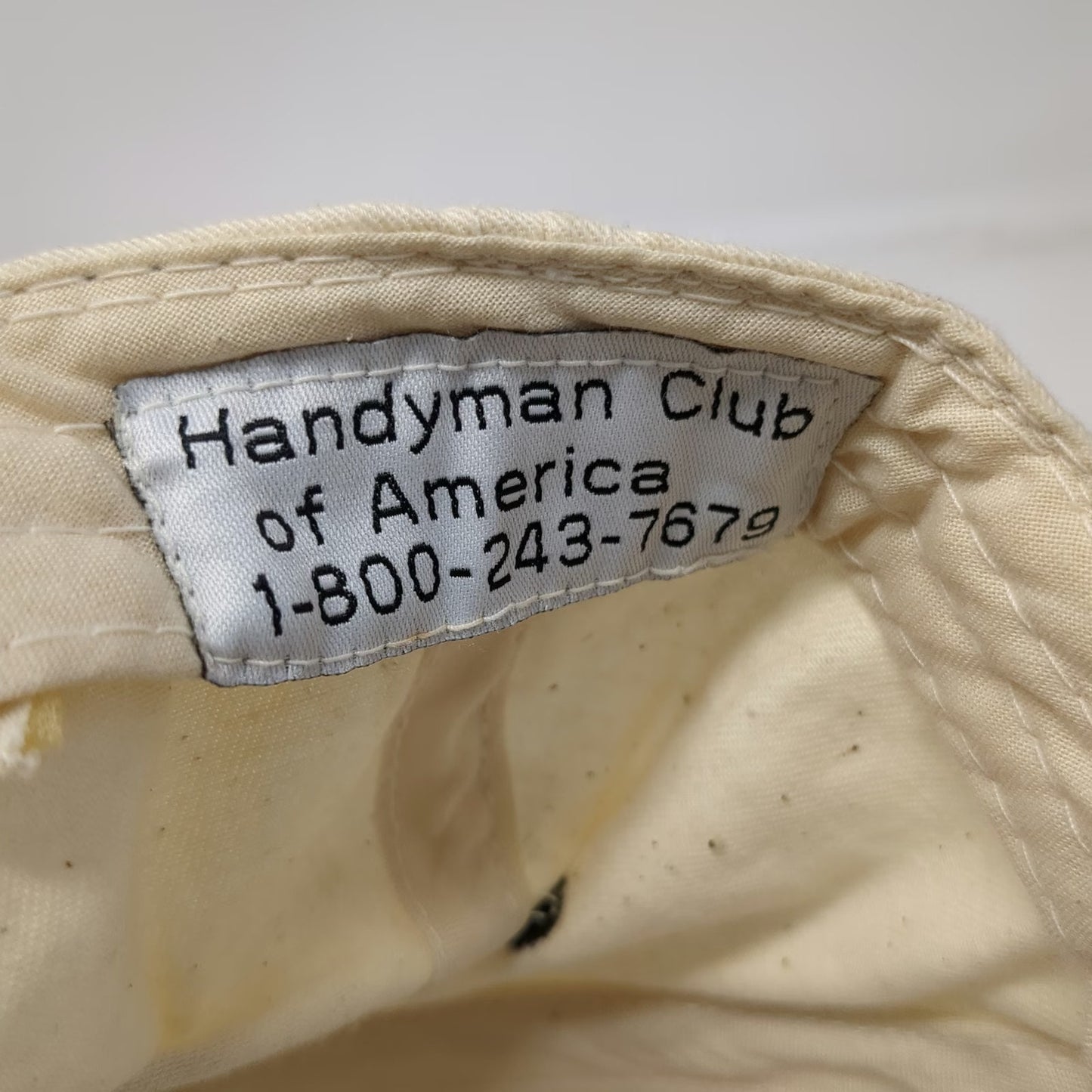 Handyman Club of America Life Member Snapback Beige Black One Size Hat Hammer