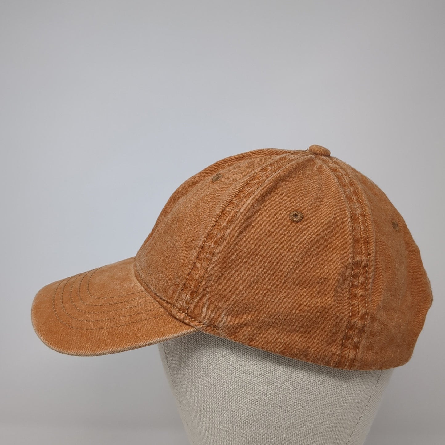 Unbranded Slideback Baseball Cap Orange One Size Adjustable 6 Panel Blank
