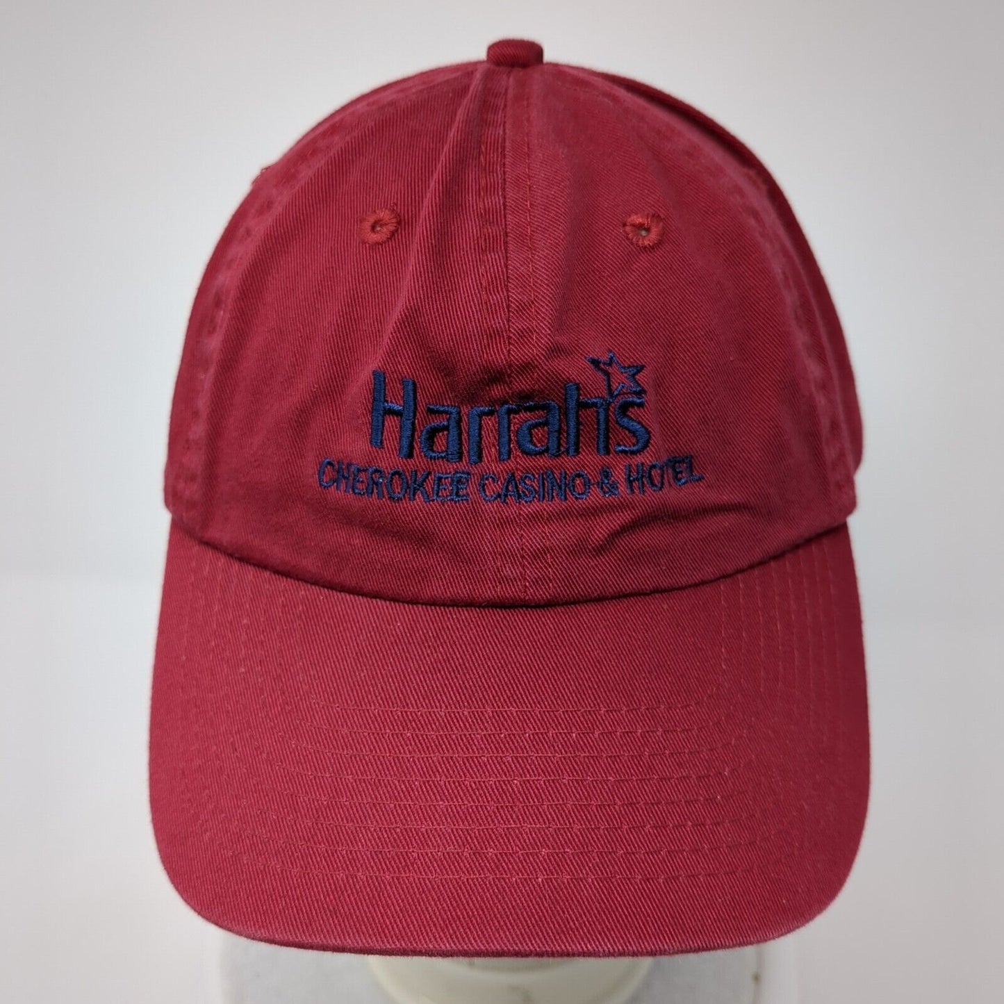 Harrah's Cherokee Casino & Hotel Strapback Hat Red One Size Embroidered